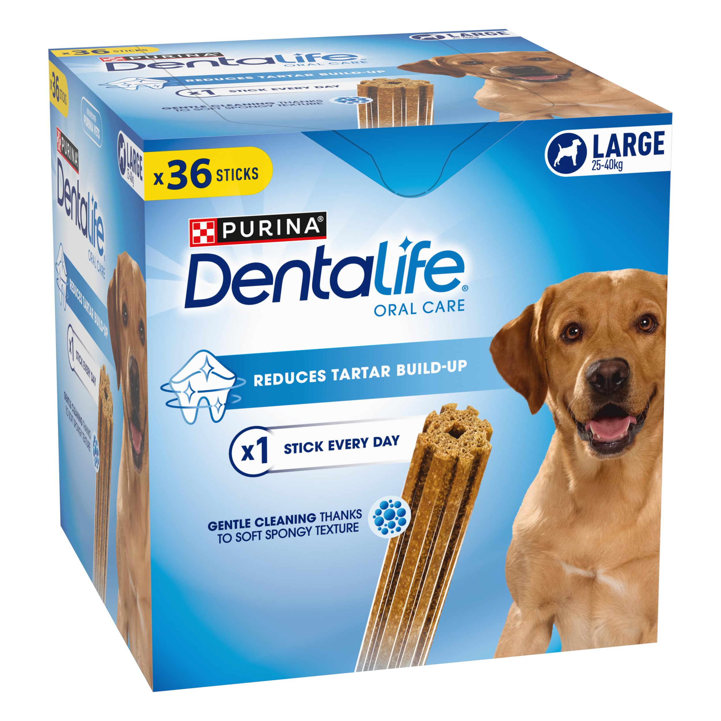 PURINA Dentalife Multipack - Snacks para Perros Que reducen la formación de sarro, 72 Unidades