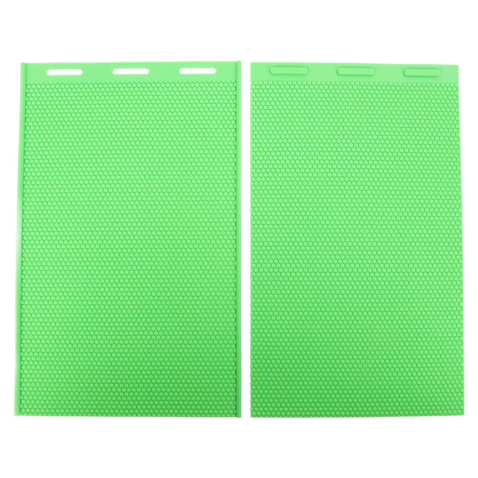 Ejoyous Foglio di Cera d'api, Materiale Siliconico, Pressa Flessibile per Cera d'api Facile Produzione di 2 Pezzi per Apicoltori e Appassionati di Fai da Te (GREEN)