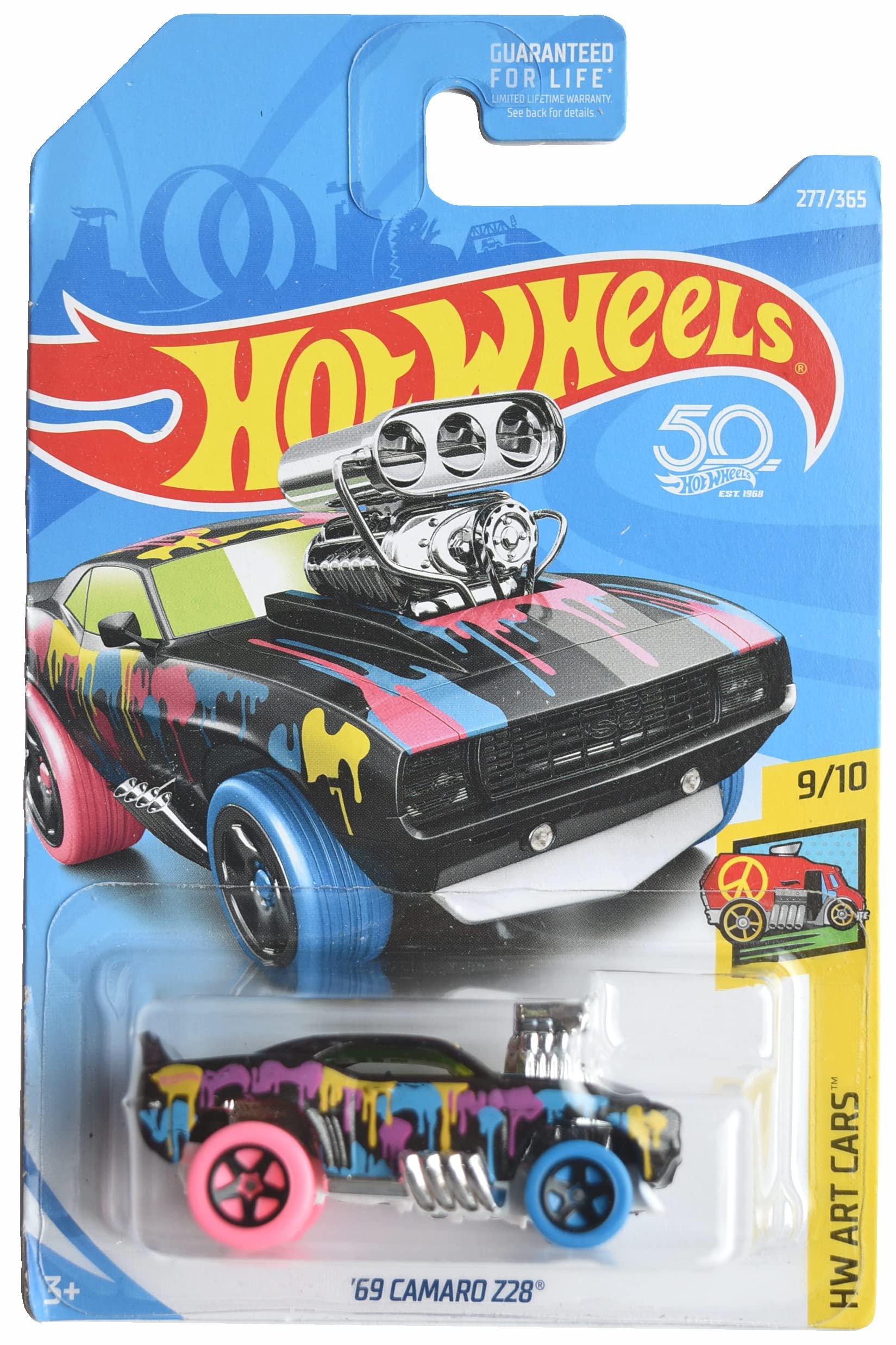 Hot Wheels '69 Camaro Z28, HW Art Cars 9/10