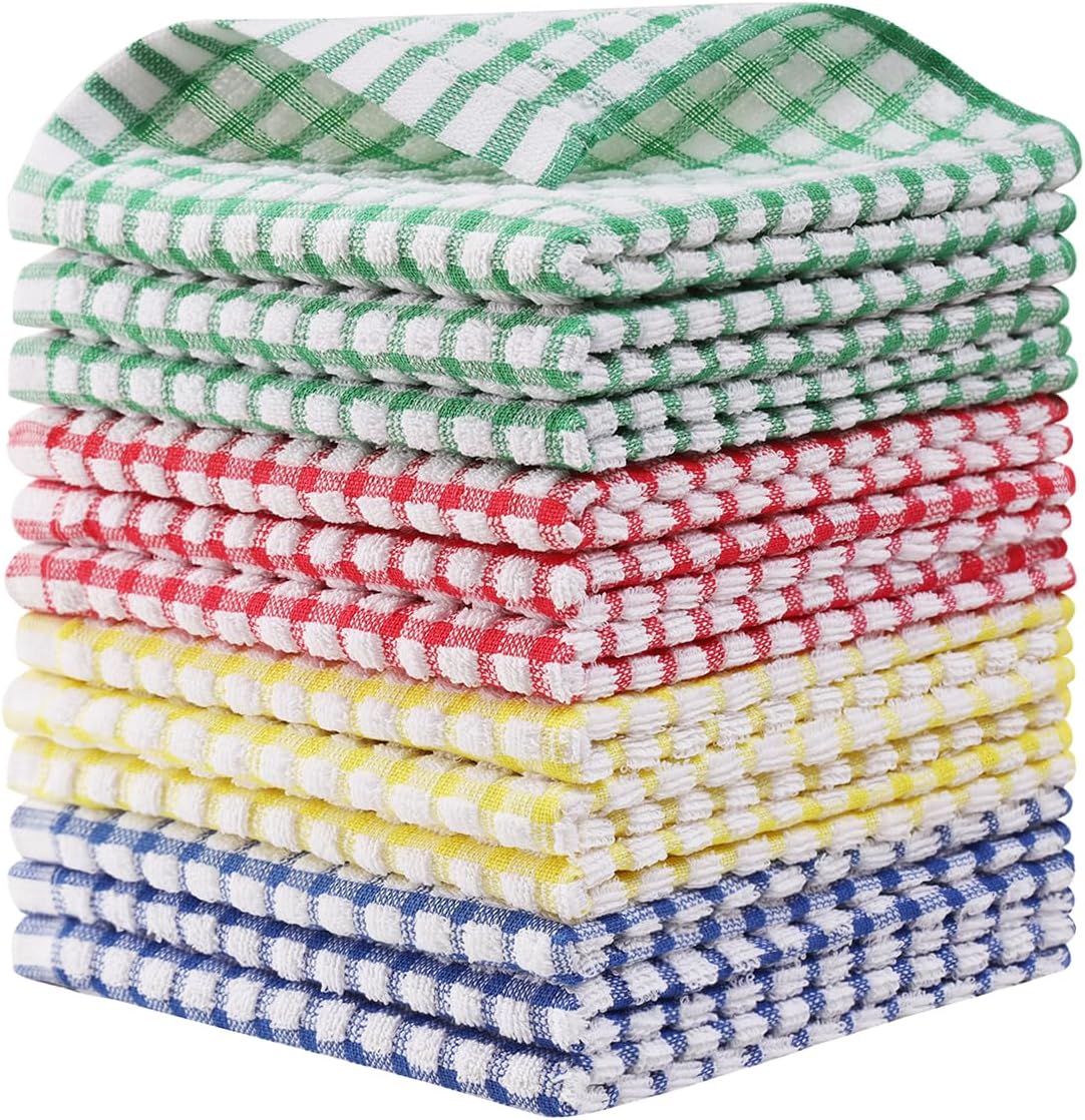 kimteny 12 Pack Kitchen Cloth Dish Towels, Premium