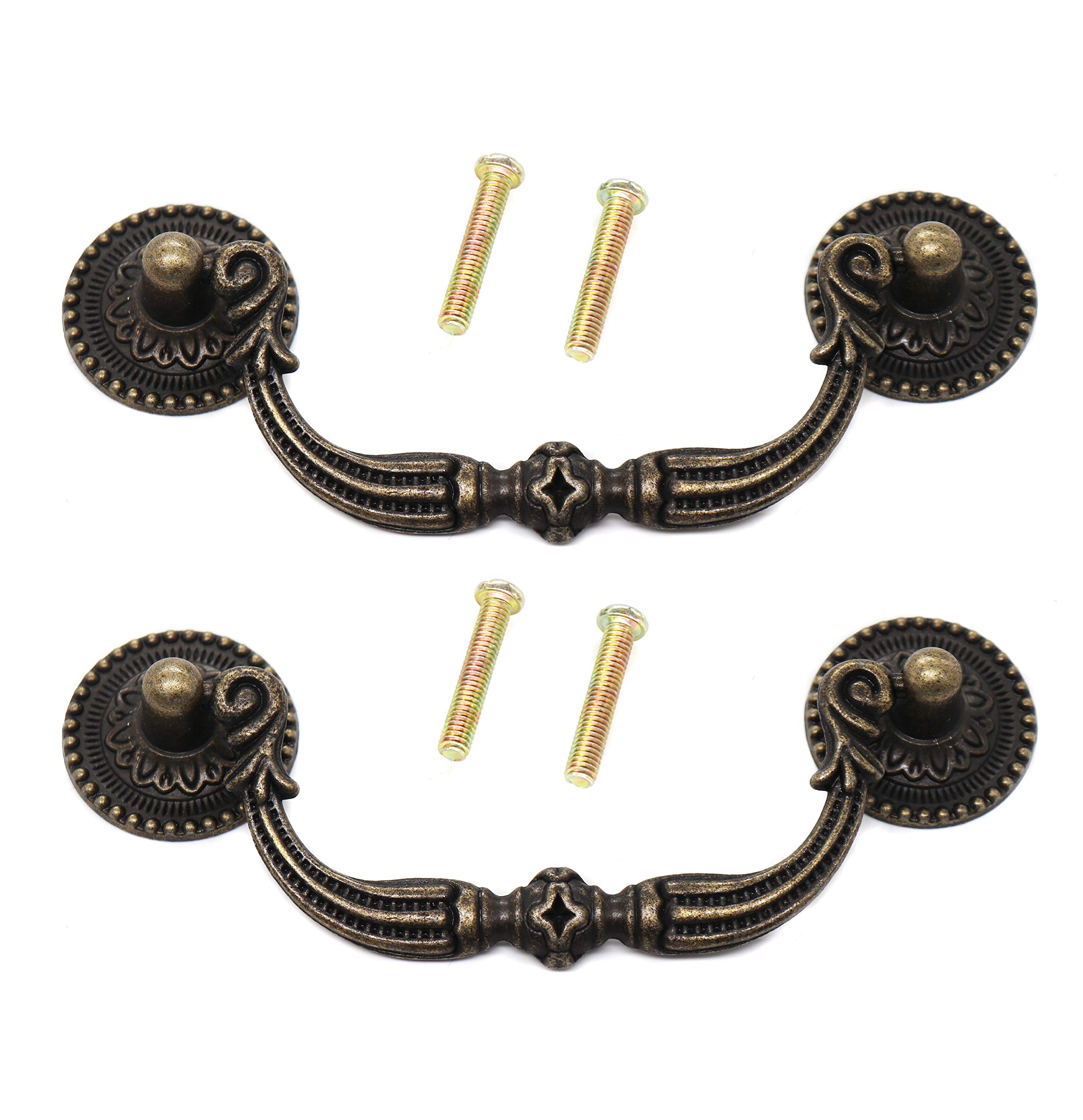 Buy binifiMux 4Pack 3.75 Inch Antique Vintage Drawer Pulls Handles