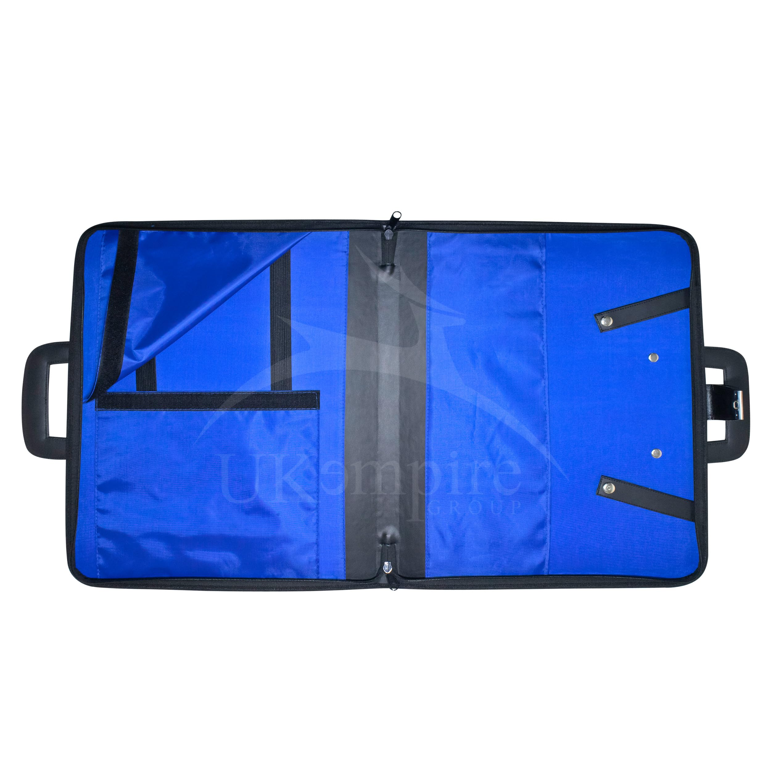 Delantal masónico y funda de piel con cuello de cadena (bordado) MM, tamaño provincial - Bolsas de transporte masonistas