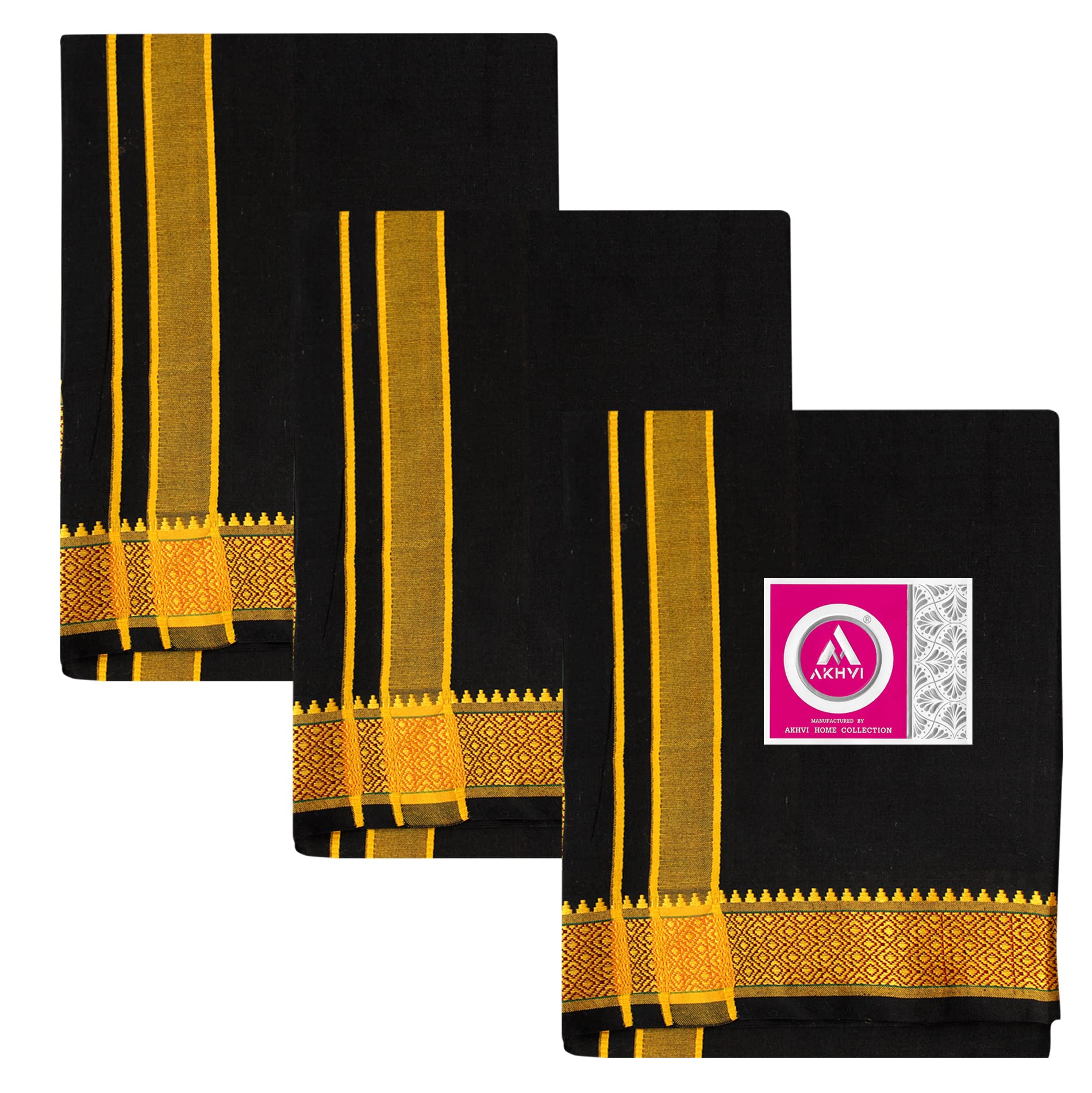 Men's Stylish Plain Dhoti(Pack Of 3)-image-7