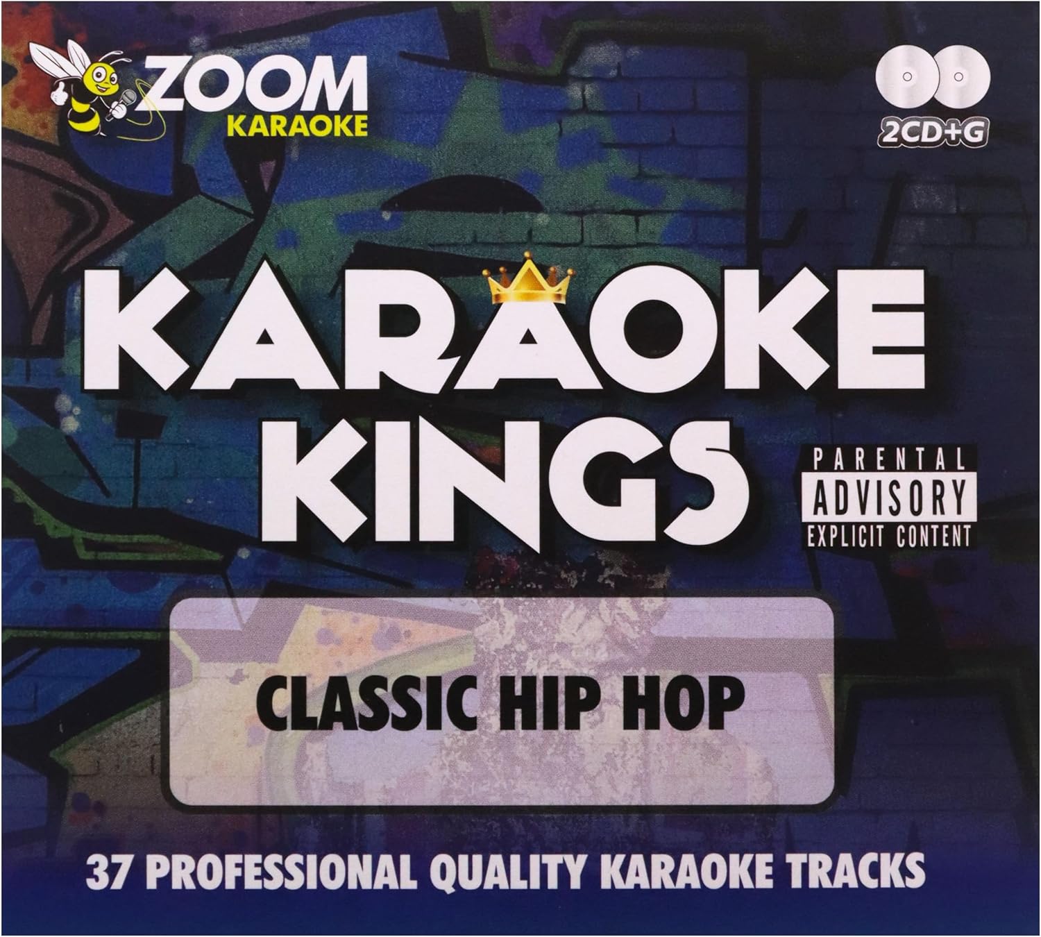 Zoom Karaoke CD+G - Karaoke Kings Vol. 1 - Classic Hip Hop Double CD+G