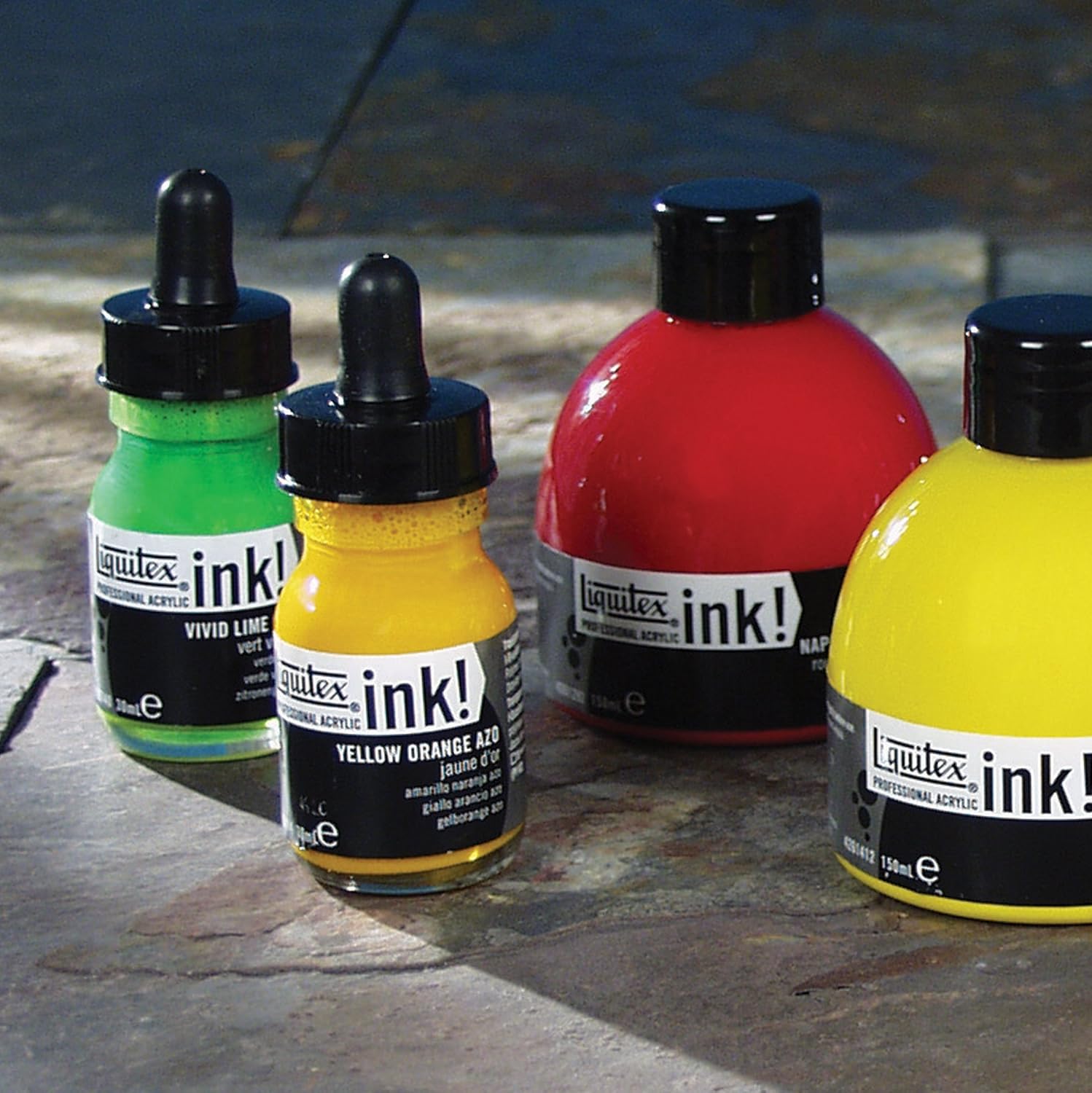 Liquitex Professional Acrylic Ink, Metallic Set
