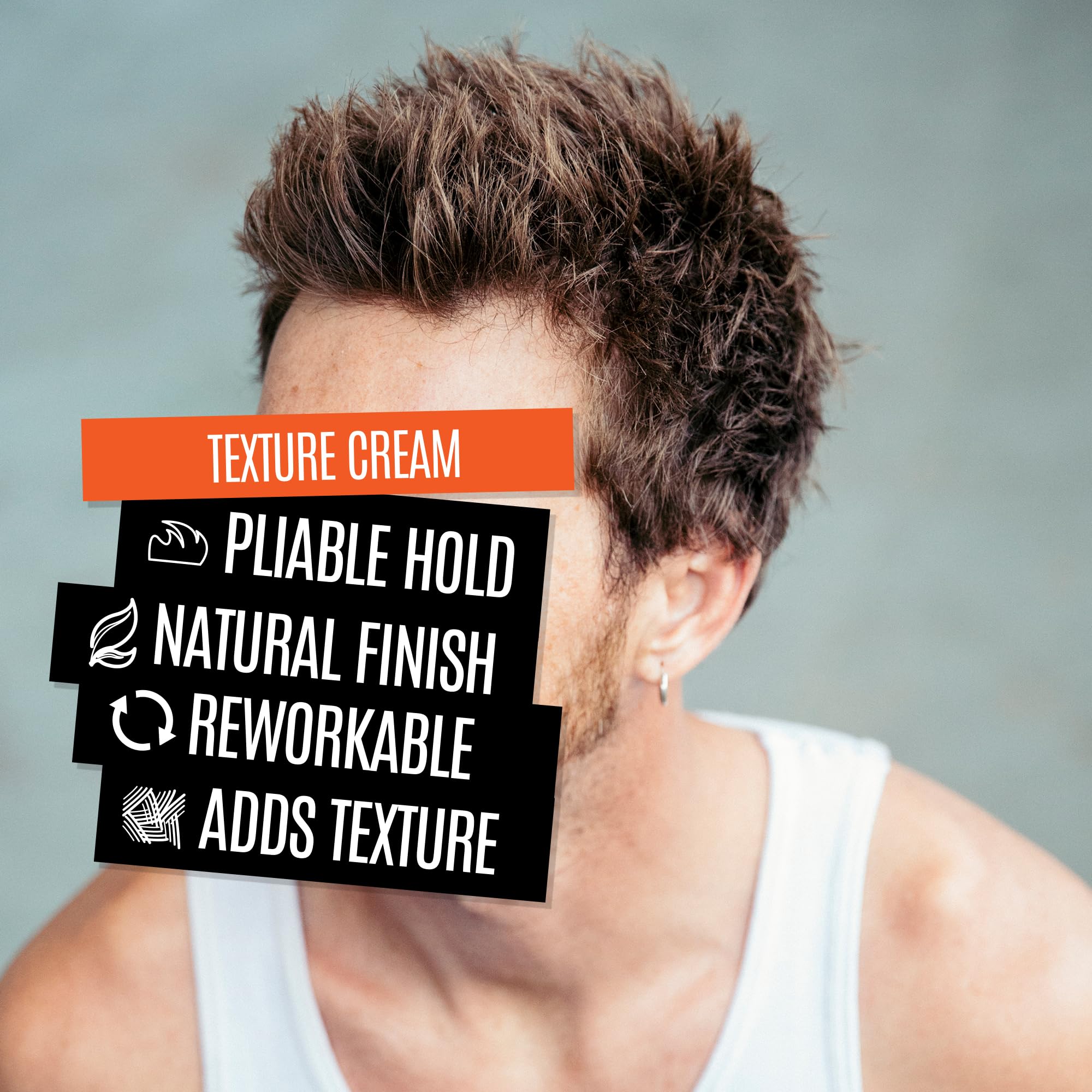 Uppercut Deluxe Texture Cream Reworkable Hold 100g | Reworkable Pliable Hold with Natural Finish. Easy to Reshape Throughout the Day. For Textured Effortless Looking Styles.