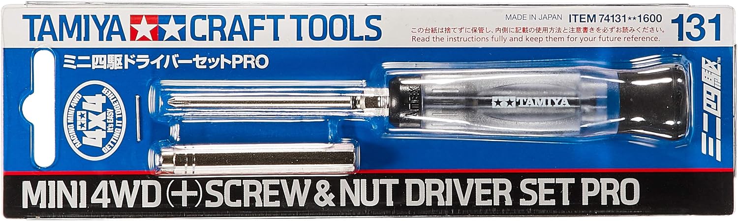 Tamiya Kraft -To- Les No.131 Mini 4WD Driver Set PRO 74131