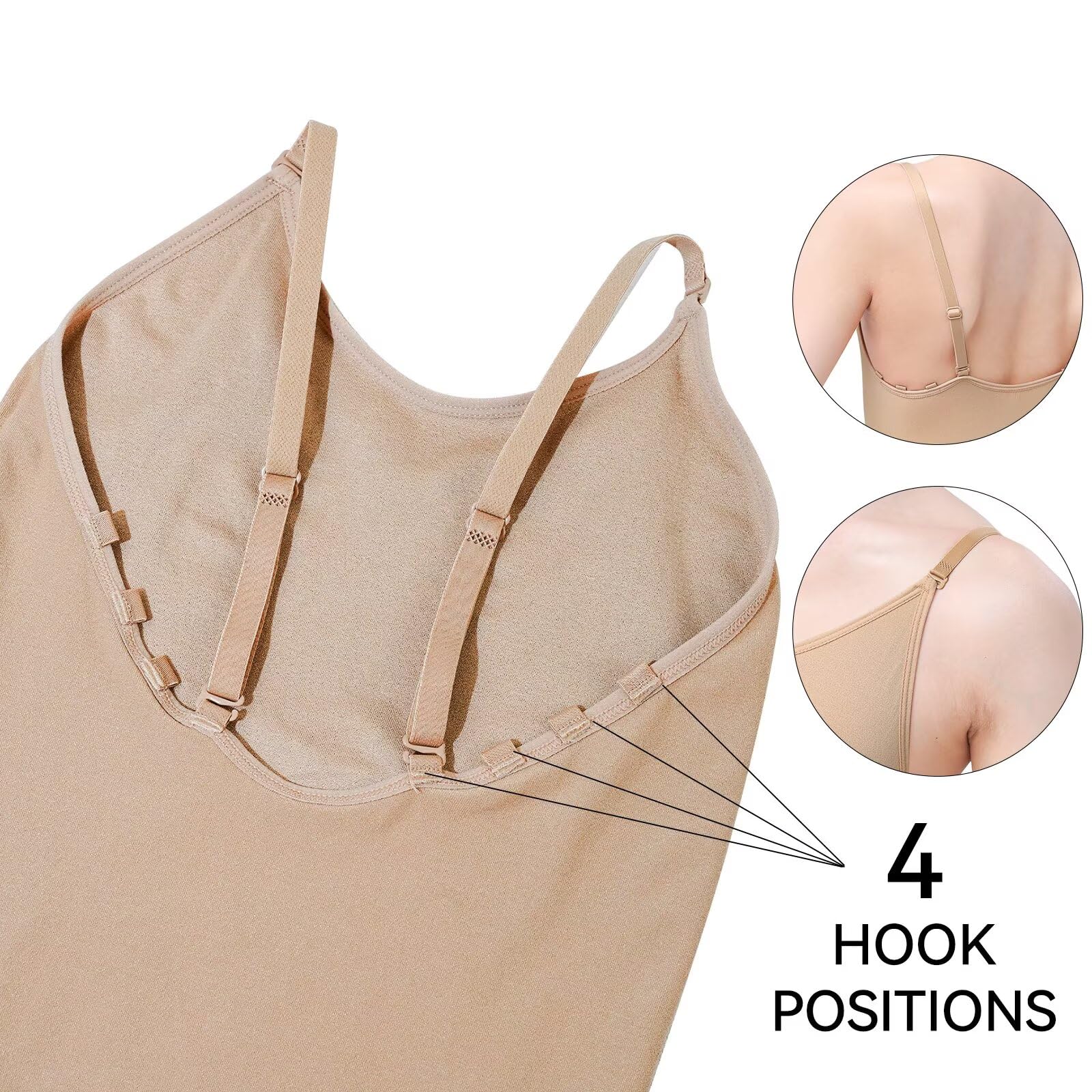 Maillot de Danza Clásico Tirantes Ballet Body Leotardo para Mujeres y Niñas