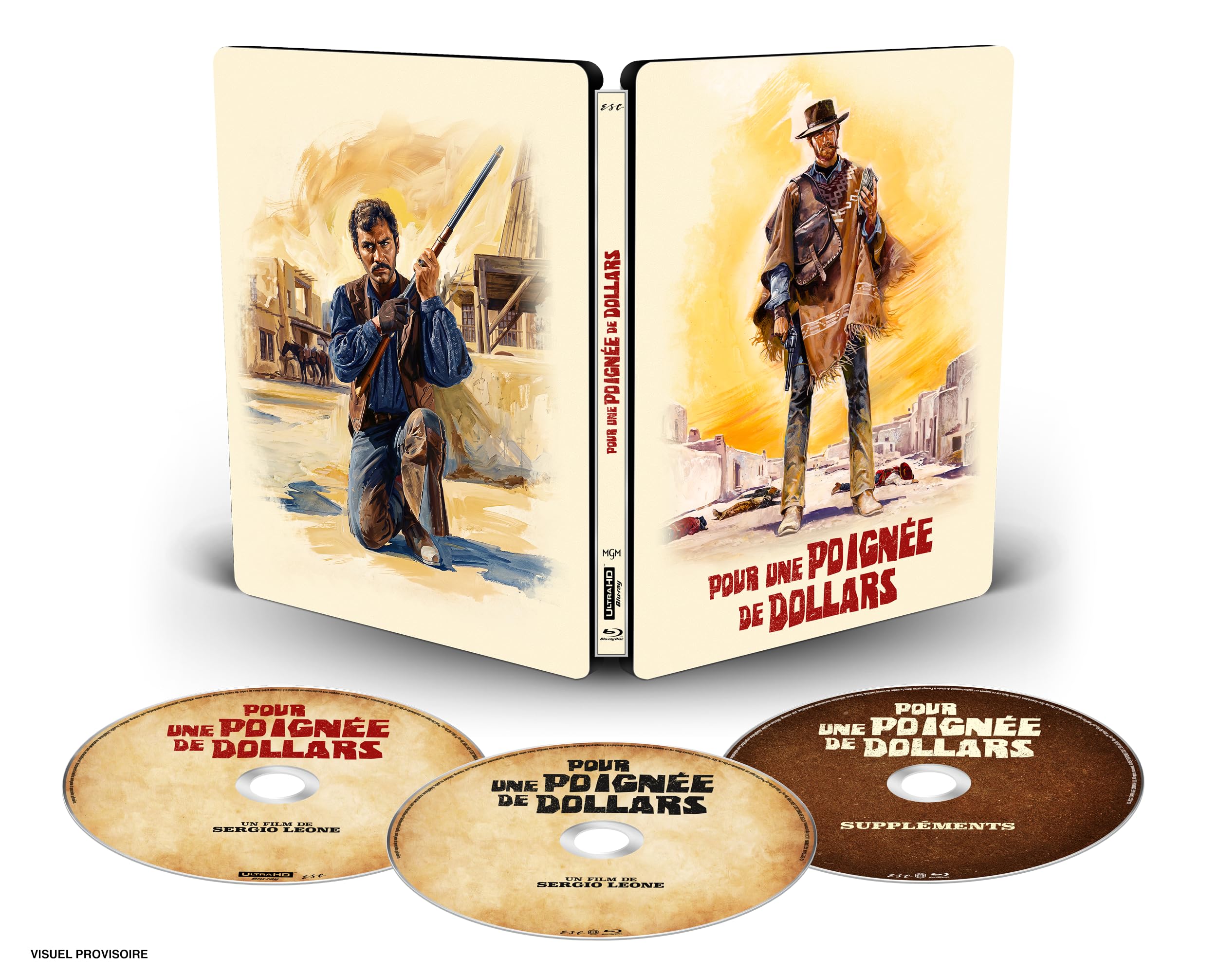 POUR UNE POIGNÉE DE DOLLARS - COMBO UHD 4K + BD + BD BONUS - STEELBOOK