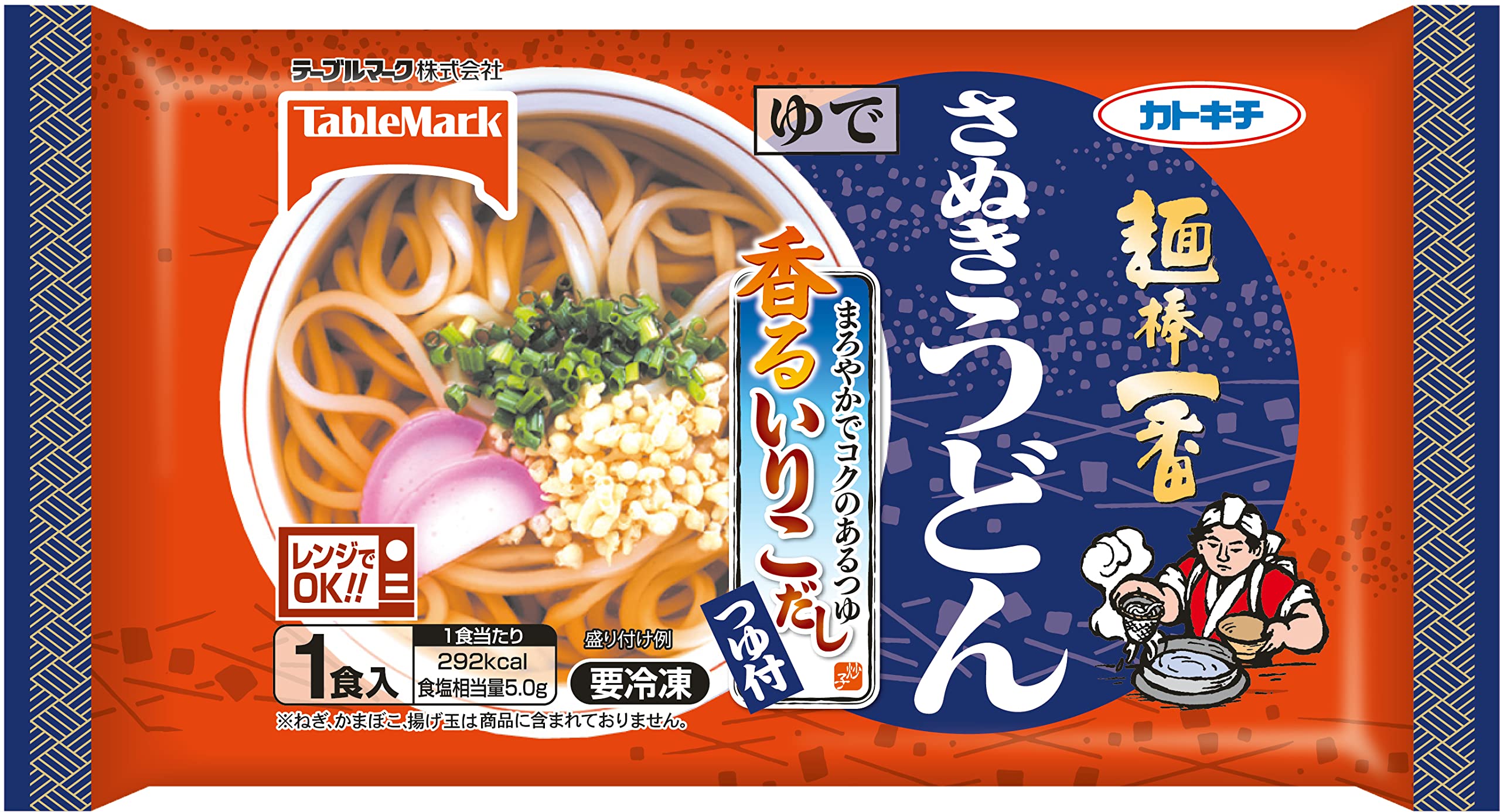 Amazon | [冷凍]テーブルマーク 麺棒一番さぬきうどんいりこだし 230g 