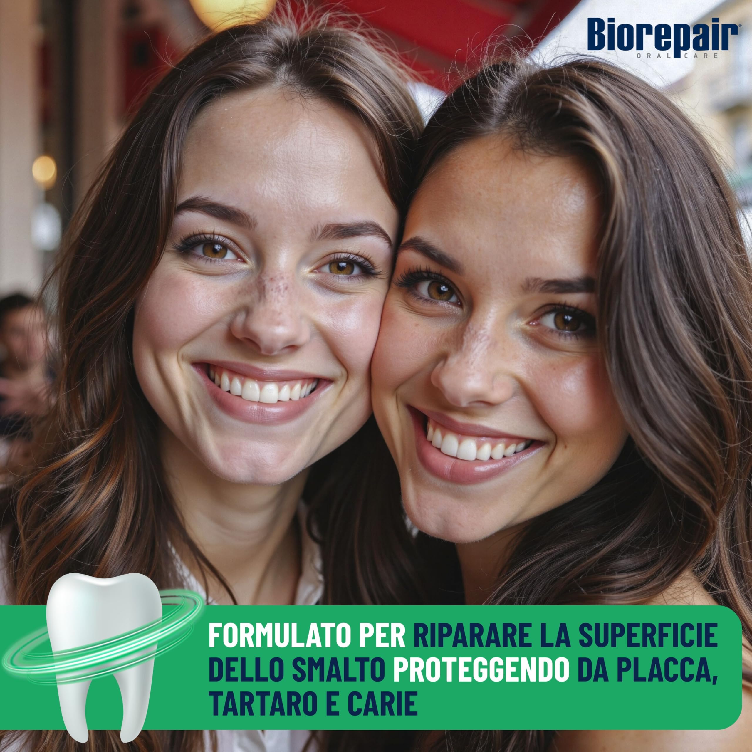 Biorepair, Dentifricio Total Protective Repair, Protezione da Carie, Tartaro e Placca, Difesa Smalto, Con MicroRepair, Azione Antibatterica, Senza Fluoro e Parabeni, 12x75ml