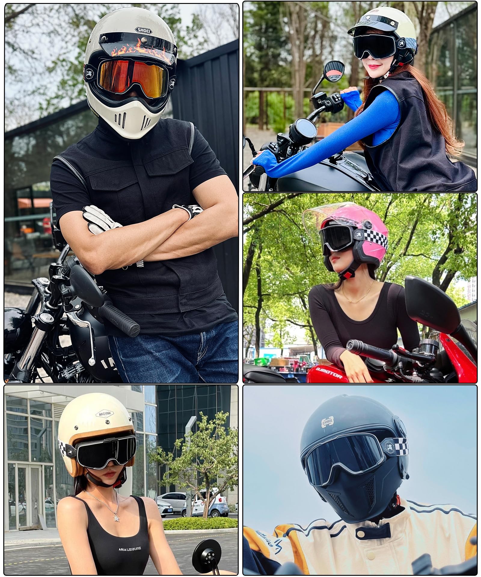 Lunettes de moto photochromiques pour homme et femme, coupe-vent, résistantes aux chocs, anti-buée, lunettes de moto