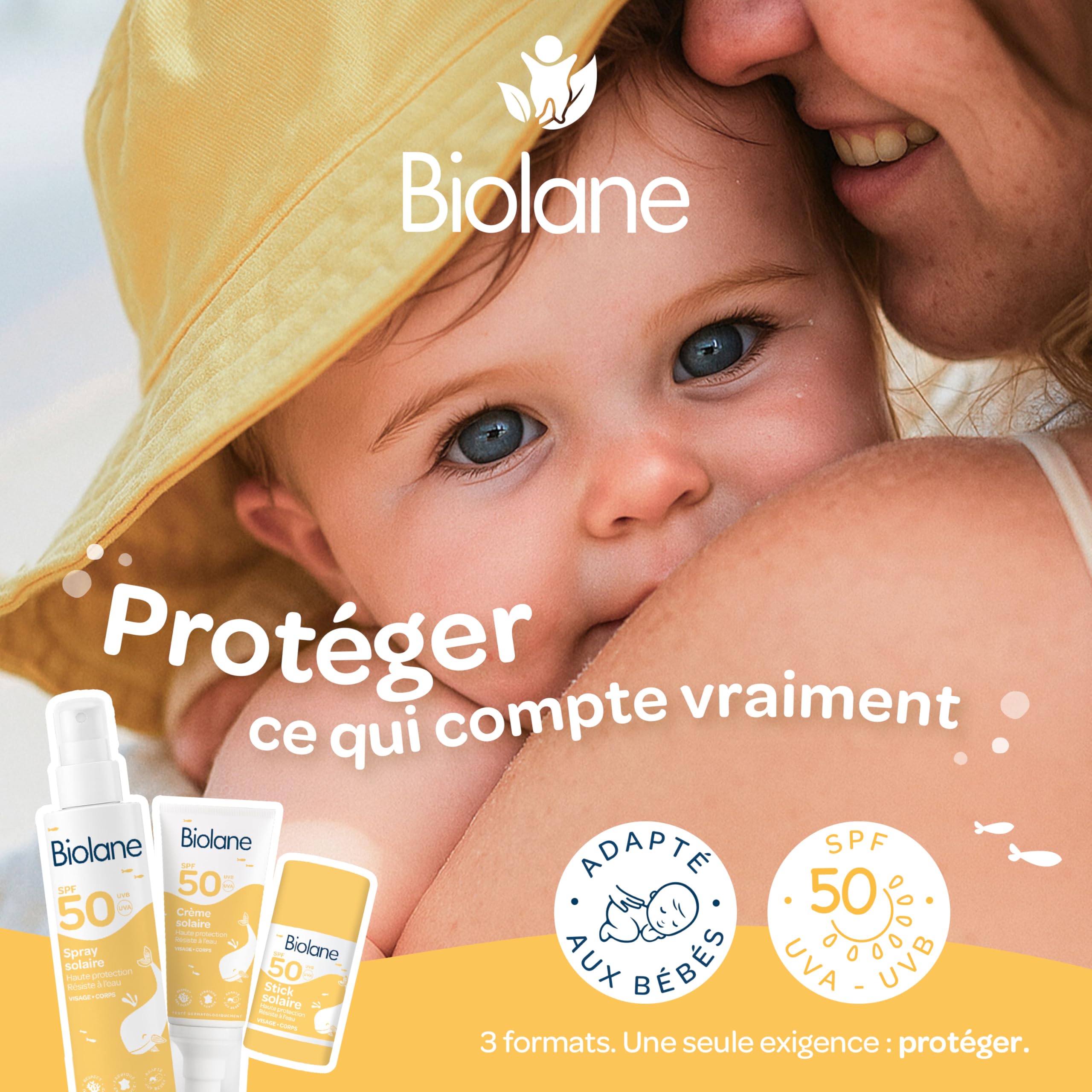 BIOLANE - Stick moustique - Bébé - Dès 6 mois - Actif d'origine végétale - Beurre de karité - Ne colle pas - 20ml - Fabriqué en France