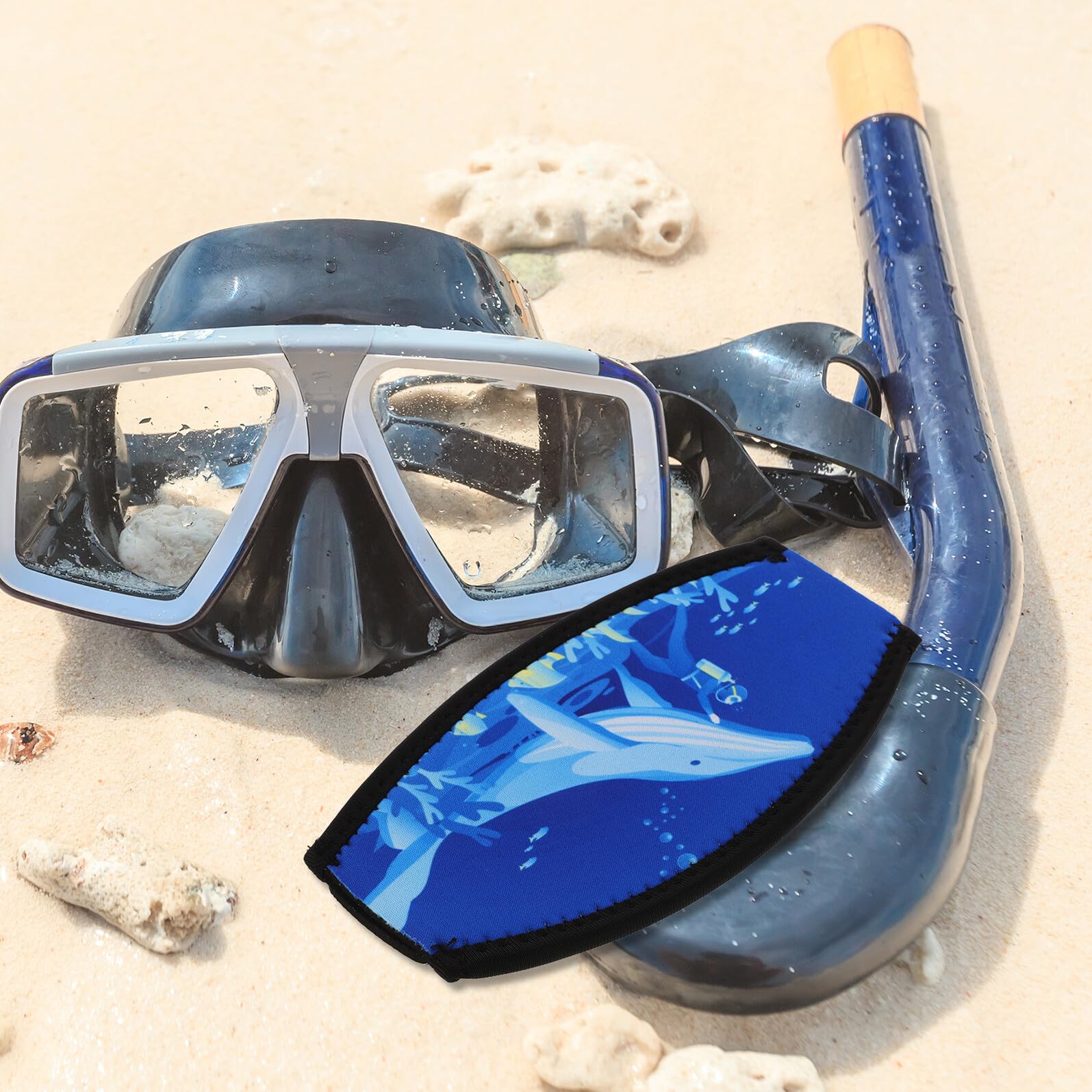 FOMIYES Copricinturino per Maschera Subacquea in Neoprene a Doppio Strato Cinturino per Occhiali Protezione Chioma Fascia Morbida e Regolabile per Snorkeling e Immersioni