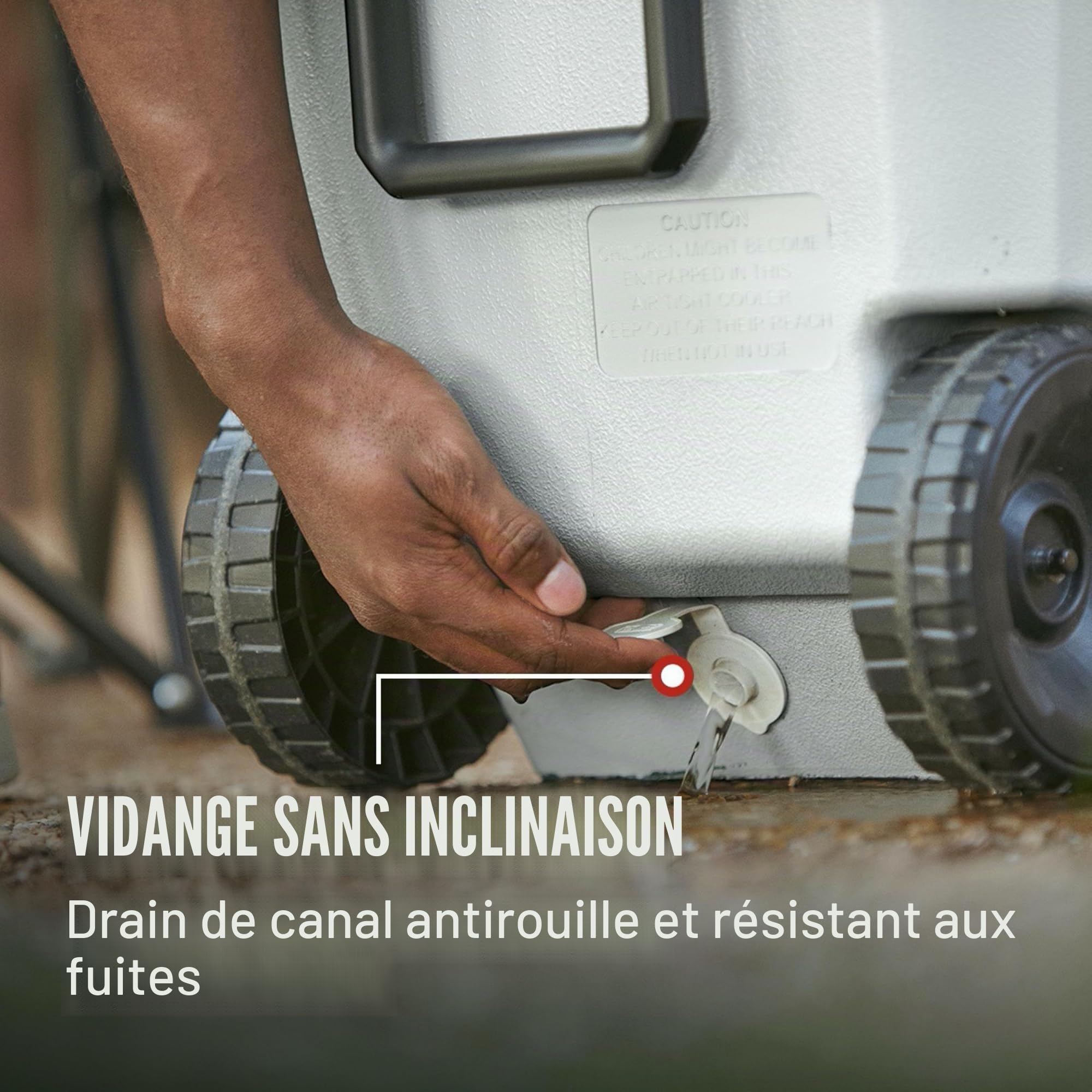 Coleman Glacière marine avec couvercle et corps entièrement isolés contre les UV, garde la glace pendant plus de 3 jours, idéale pour le bateau et la pêche, options de 52 qt/100 qt à roues/120 qt