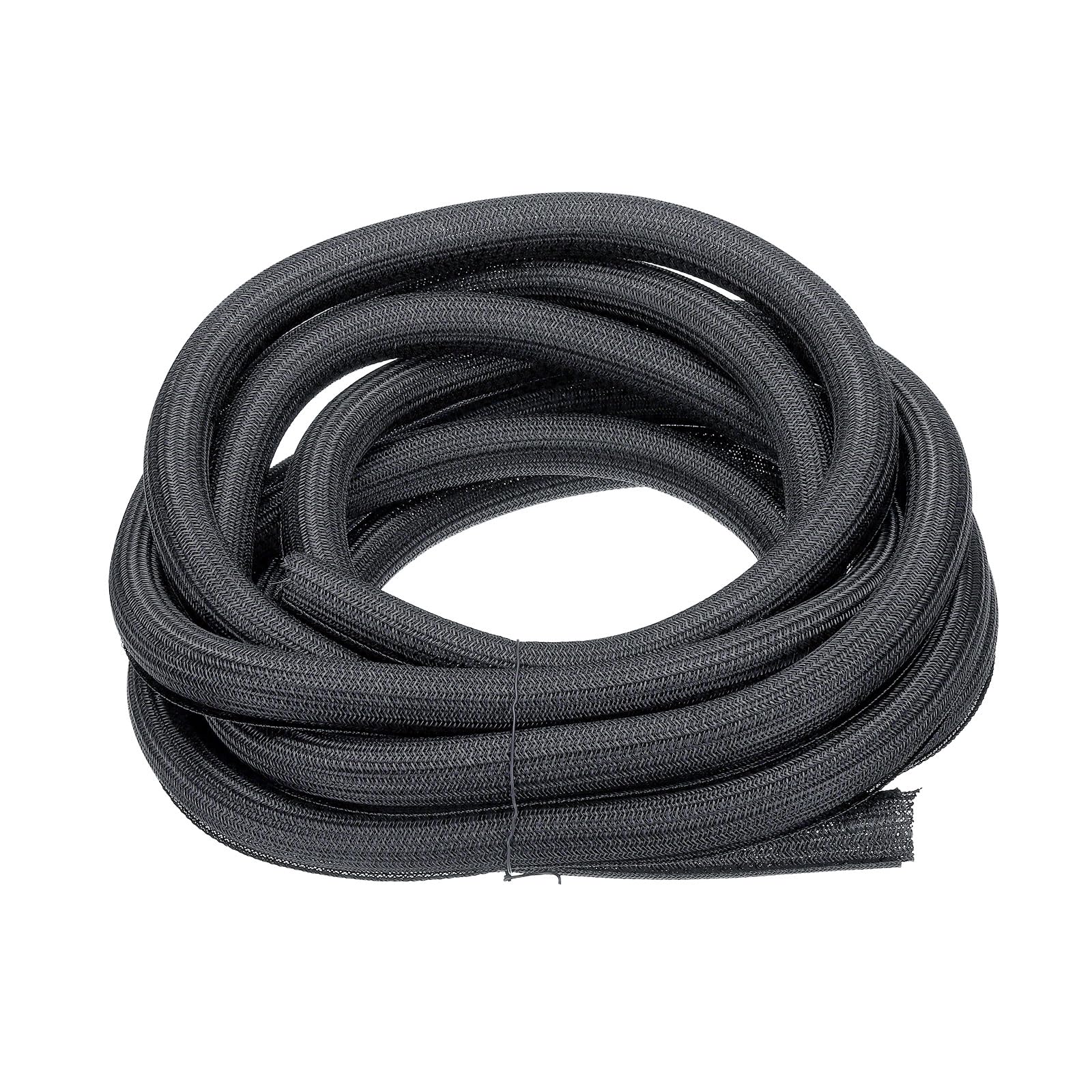 QUARKZMAN Funda Trenzada para Cables De Manga Dividida 1-1/8" 25 Pies Gris