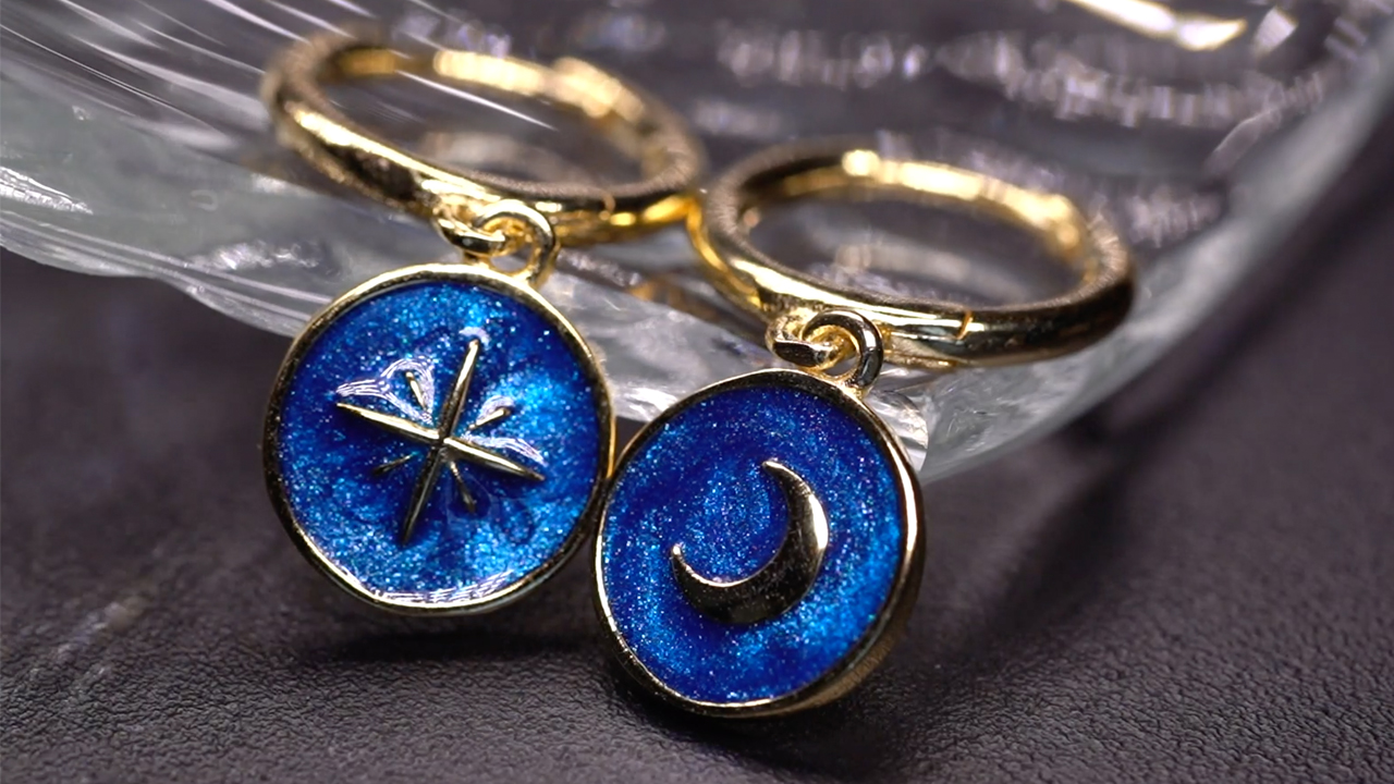 Boucles D'oreilles En Argent Sterling 925, Pendentif Lune/étoile