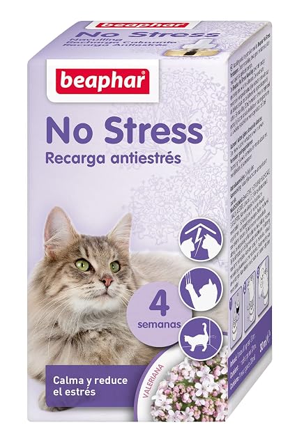 Beaphar No Stress Recambio Antiestres Natural Gato 30ml, Recarga, Antiestres Natural Gatos