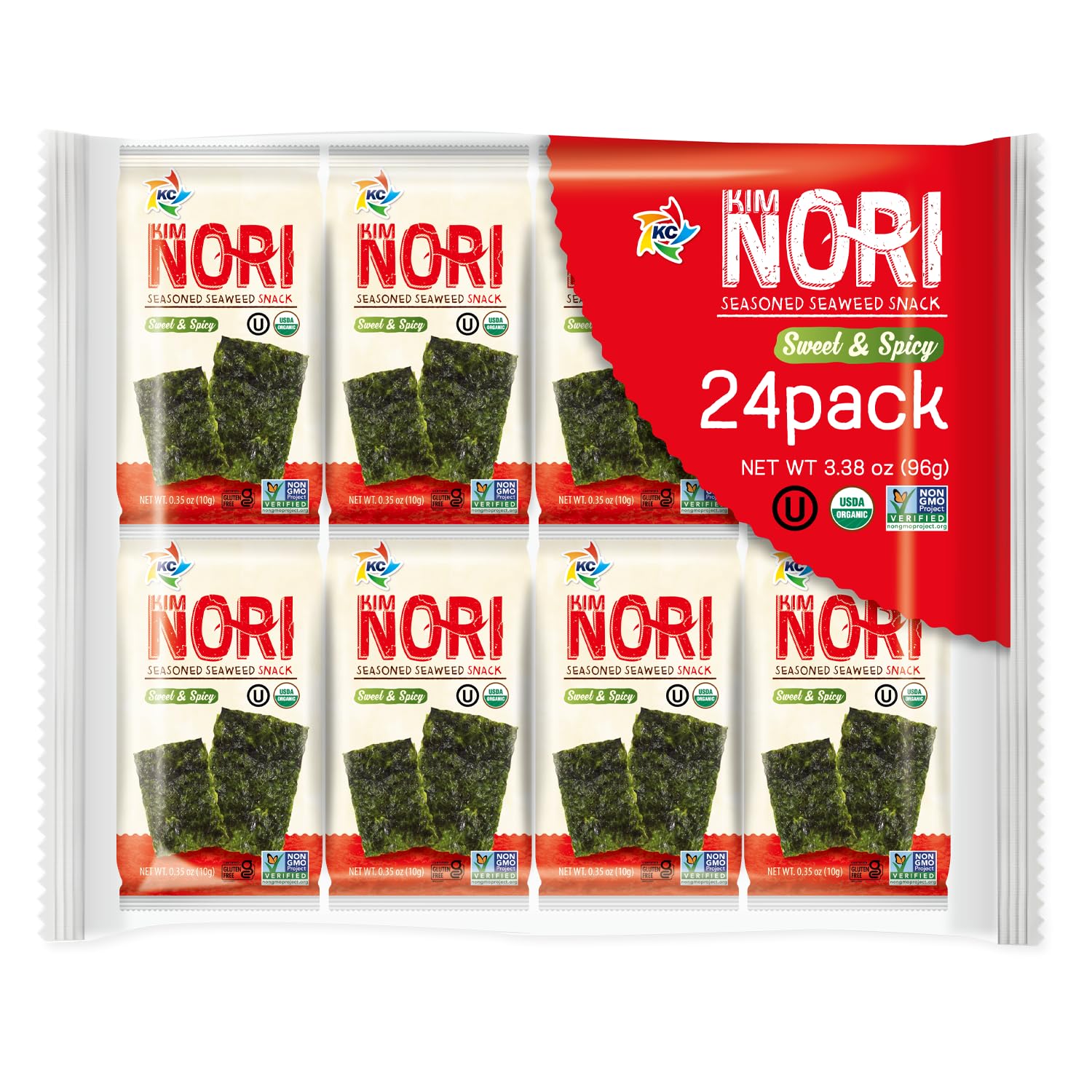 Amazon.com: Kimnori Sweet 'N Spicy Organic Seaweed Snacks (24 Pack