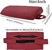 Vista 14 de Ostlttyn Zero Gravity - Almohada de repuesto para silla, color negro, 14.3 x 6.7 x 2.3 pulgadas, relleno de espuma, estilo moderno, soporte