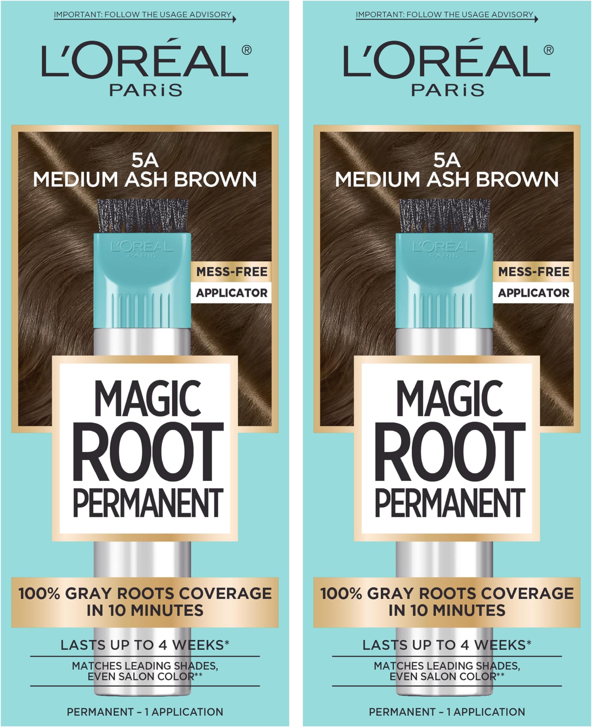 L’Oréal Paris Root Rescue Medium Ash Brown 2PK