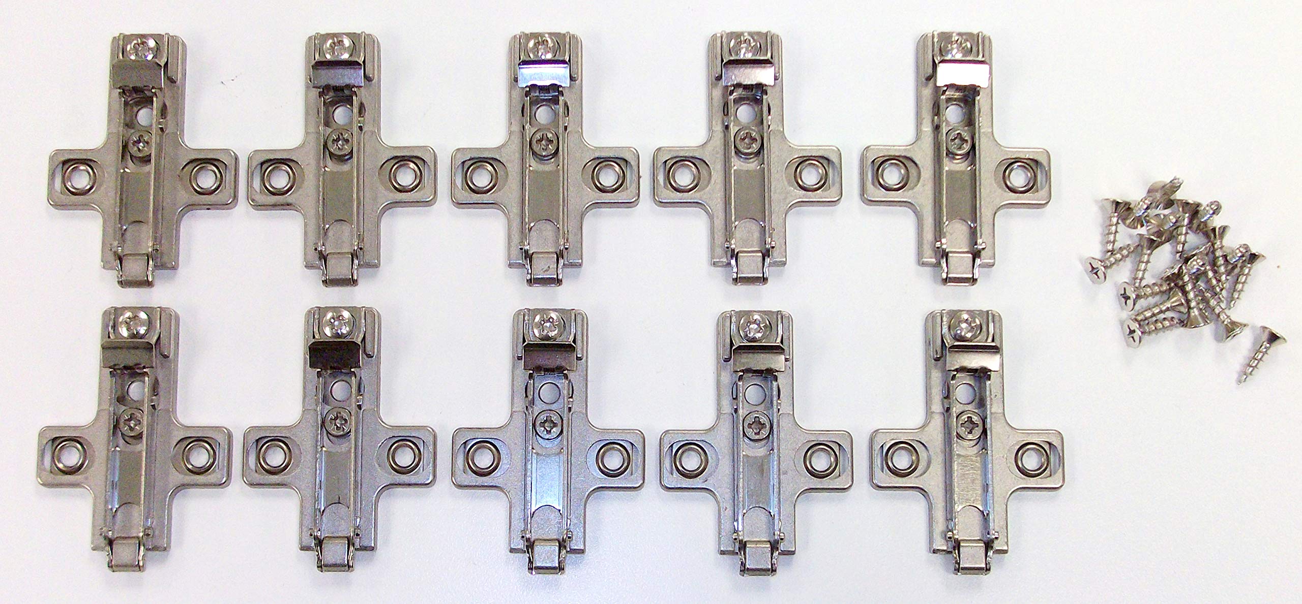 Salice Base Plate 0mm Cam Adjustable Pack of 10 BAR3R09 with Screws