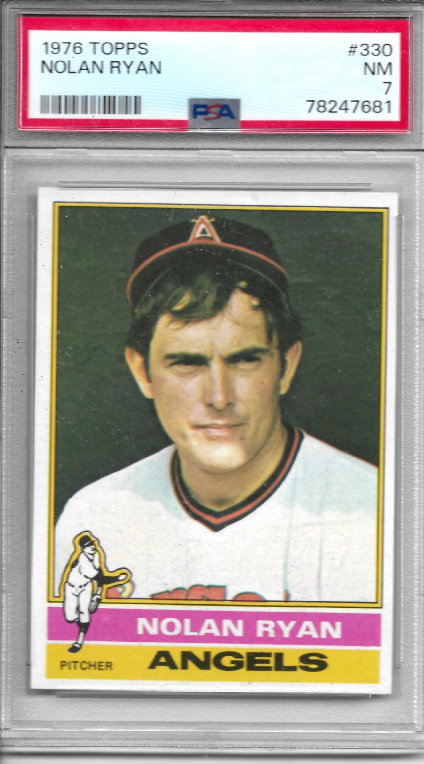 Nolan Ryan Graded PSA 7 (Baseball Card) 1976 Topps