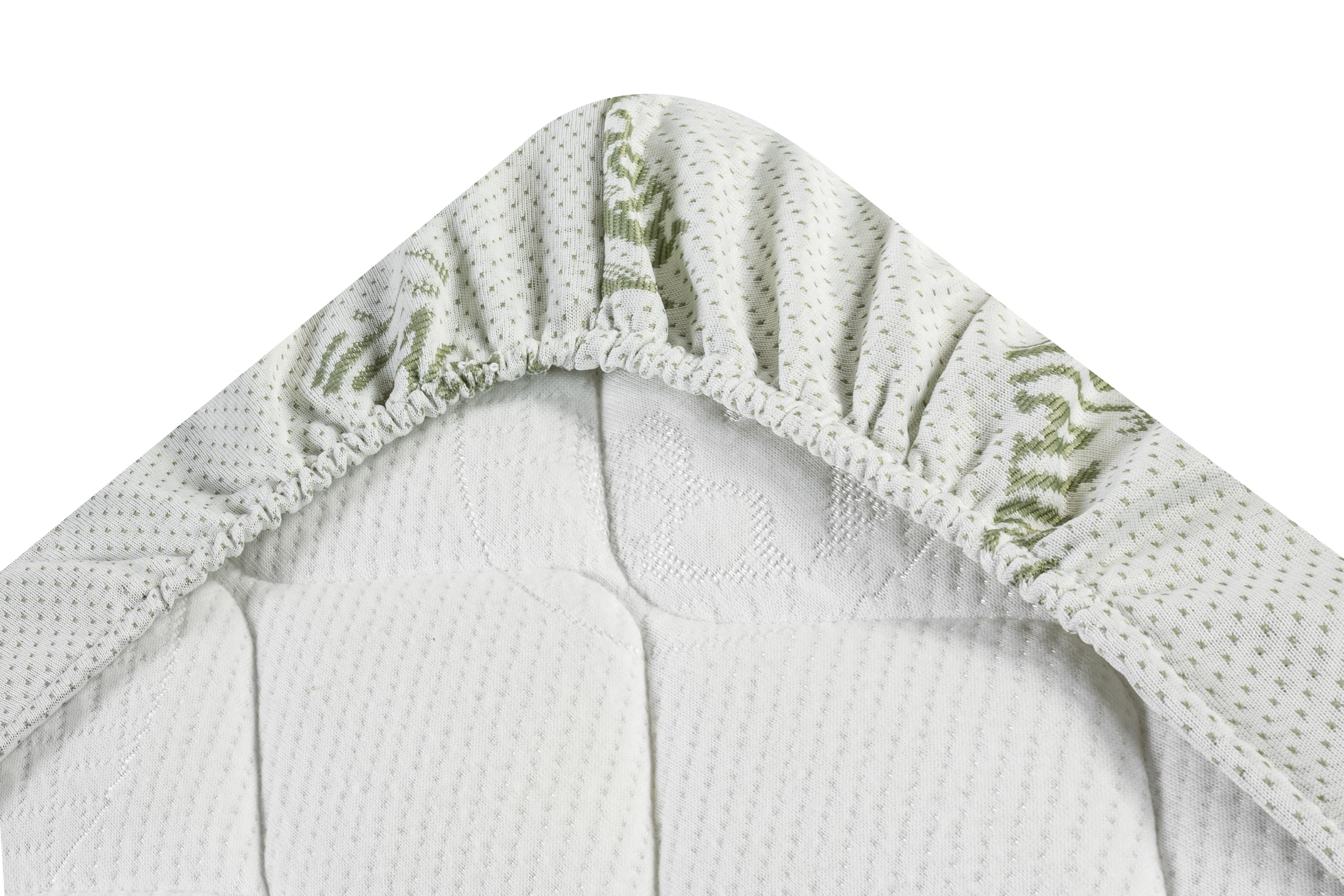 V.I.P. Coprimaterasso Aloe Vera con Elastico Agli Angoli, Tessuto Jacquard Bielastico, Singolo
