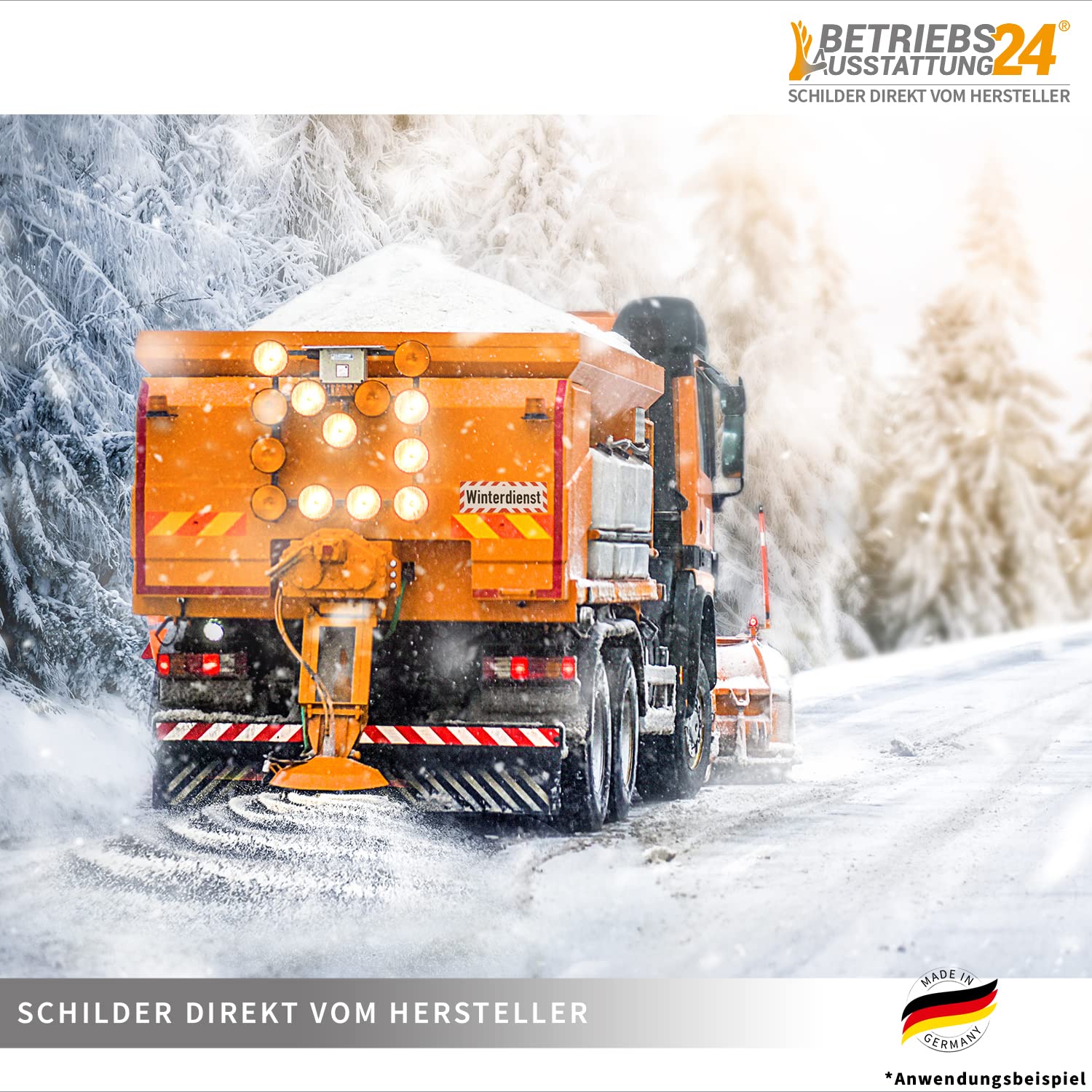 Magnetschild "Baustellenfahrzeug", Retroreflektierend, 1.180 X 150 Mm