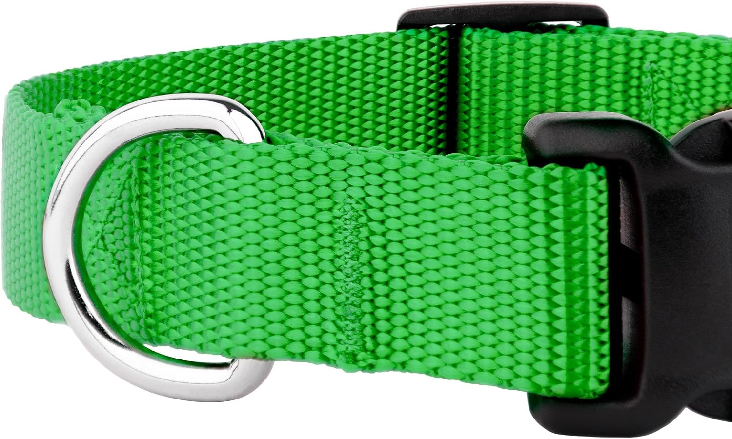 Country Brook Petz - 32 Vibrant Colors - American Made Deluxe Nylon Dog Collar with Buckle (Extra Small, 3/8 Inch Wide, Hot Lime Green) Extra Small (Pack of 1) Hot Lime Green