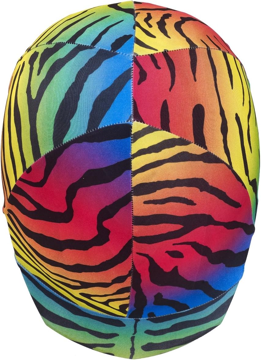 Zocks Print Helmet Cover by OV - (466 Rainbow Zebra, One)