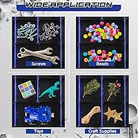 Vista 6 de NATGAI 2 Pack Small Parts Organizers, 34-Compartments Double-Sided Tool Box with Removable Dividers for Hardware, Screws, Bolts, Nails & Fishing