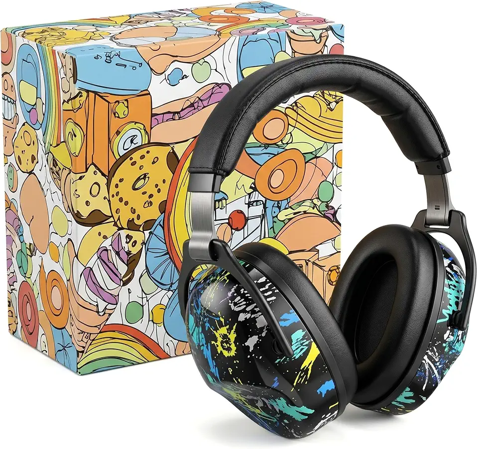 Abafador de Ruidos para Autismo Dobrável – Protetor de Ouvido com Redução de 30dB para Conforto Sensorial Infantil e Adulto