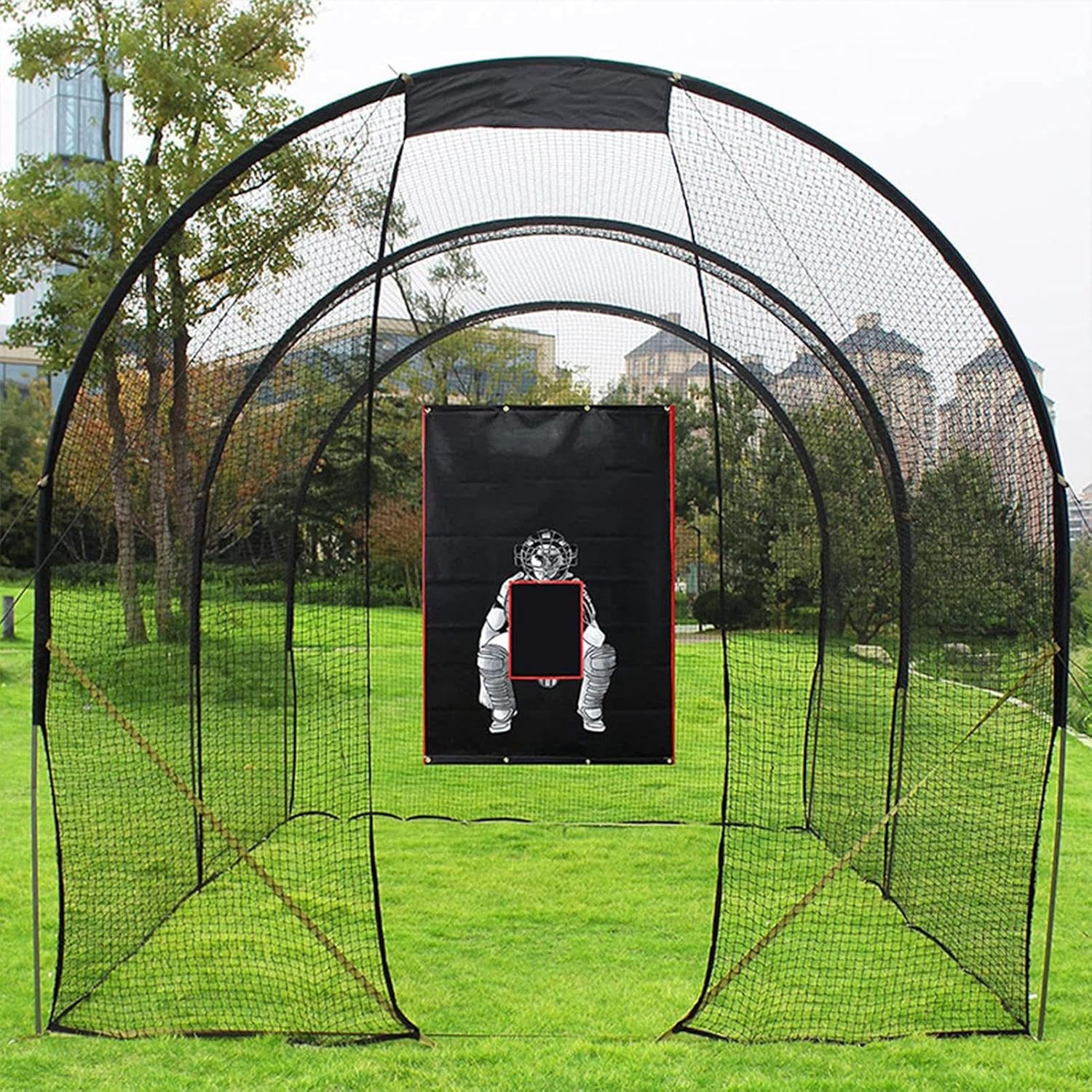 Baseball Target - Softball Hitting Aids, Multi Sport Trainer Net 4x6 Ft, Durable Batting Pitching Practice Equipment | Backyard PE Class Training Drills for Backyard PE Class Training Drills