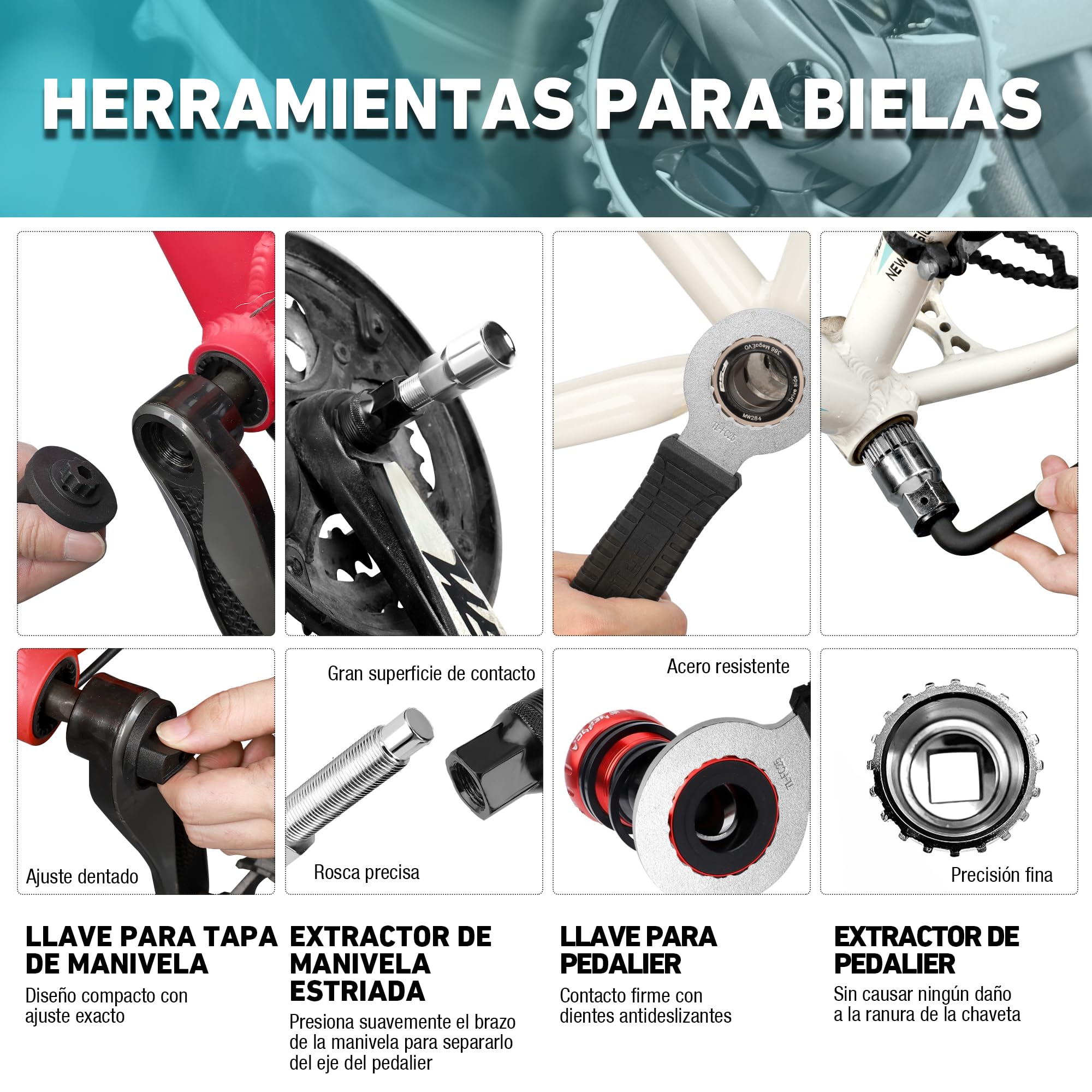 DURATECH 41 Piezas Juego de Reparación de Bicicleta, Maletín de Herramientas para Bicicleta