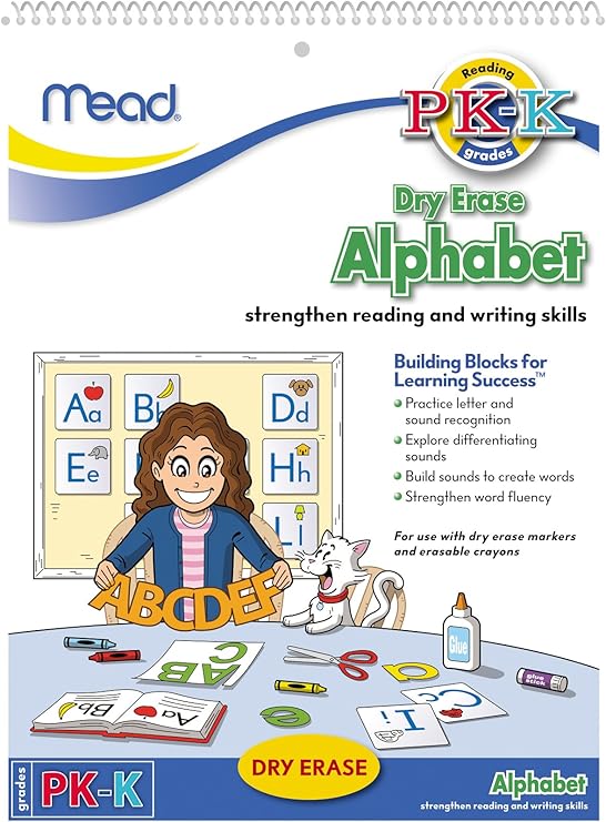 Mead Dry Erase Alphabet Book, Grades PKK (54218) Early