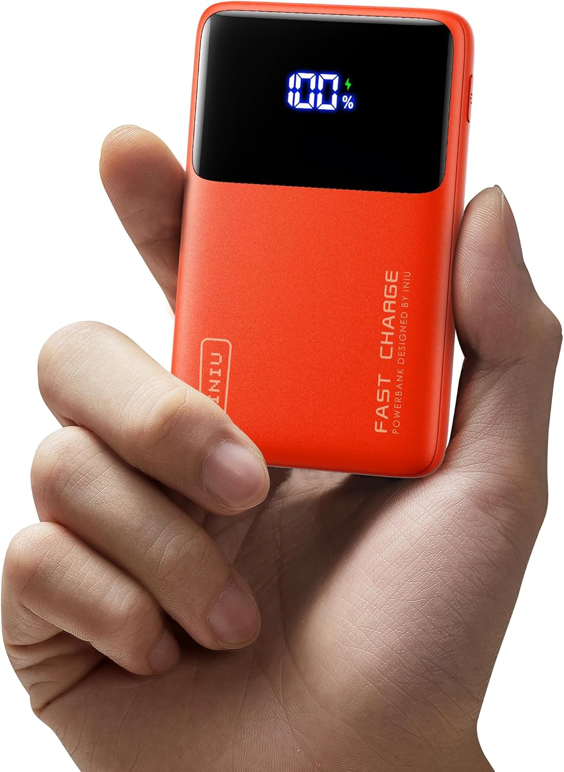 INIU Portable Charger, 10000mAh Slim Power Bank, 22.5W Fast Charging Mini Battery Pack, Flight Travel Essentials Powerbank Compatible with iPhone Samsung for College Students Teen Boys Girls, Orange