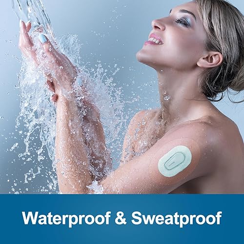 Miniatura 2 de HONYOU Paquete de 25 parches Dexcom G6 impermeables, cinta CGM transparente de alta calidad para sensor de sobreparche G6, fijación de 10 días sin