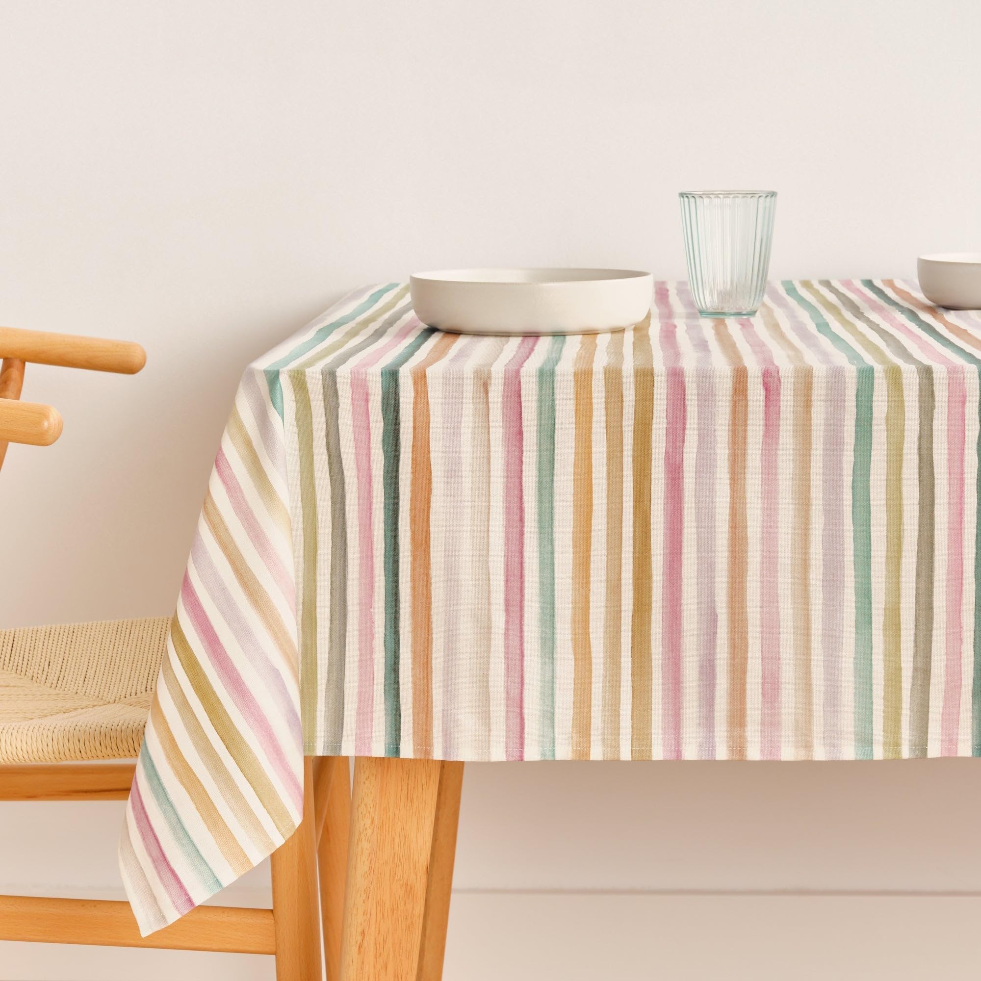 BELUM Stain-Resistant Tablecloth 180 x 180 cm Extra-Soft Touch Multi-Coloured – 100% Made in Spain