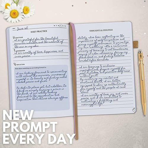 Miniatura 2 de Life & Apples Tune-in Journal Diario de salud mental para aliviar la ansiedad y el estrés - Cultiva la positividad y el cuidado personal - Diario de