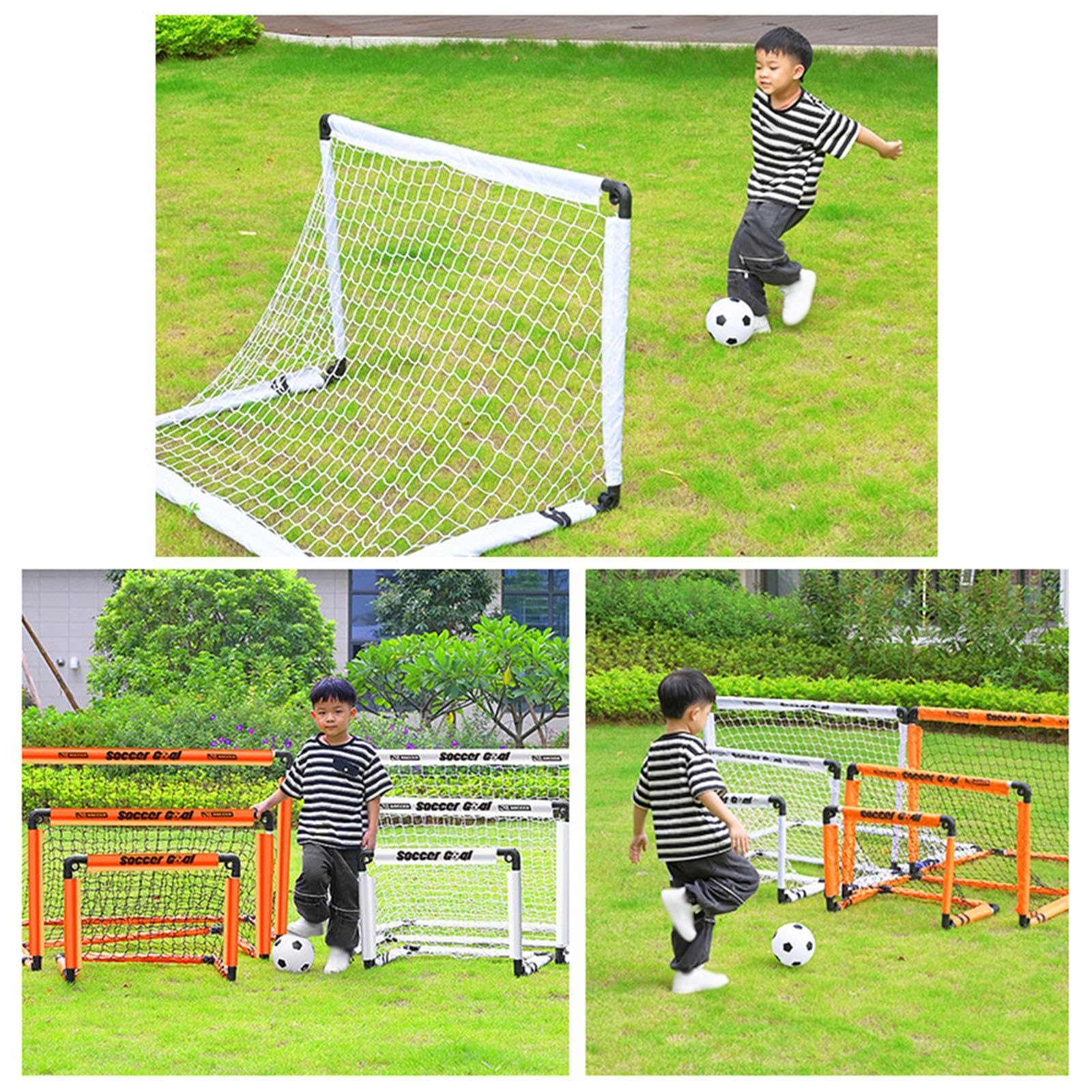 Porta Da Calcio per Bambini con Pompa Ad E Pallone per Interni