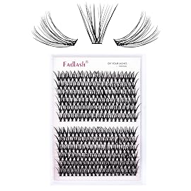 Cluster Lashes 30D+40D Individual Lashes 240pcs DIY Eyelash Extension D Curl 0.07 Natural Individual Lash Extensions False Eyelashes Wispy (30D+40D-0.07D, 12mm)