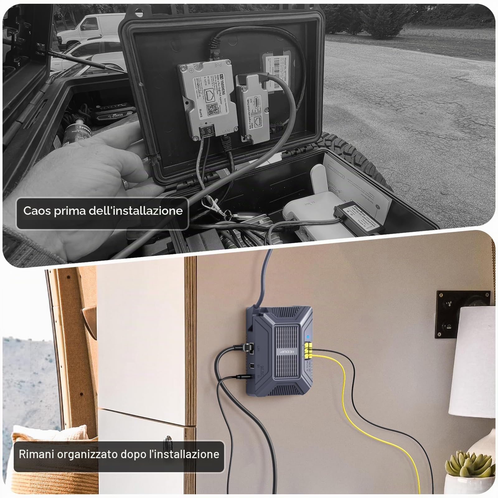 Star Link Iniettore PoE 180 W 5 in 1 GigE Passivo Con Protezione ESD per Dishy V2, Adattatore Ethernet 1000 Mbps Con Uscita USB e Tipo C per Standard Actuated (Gen 2)