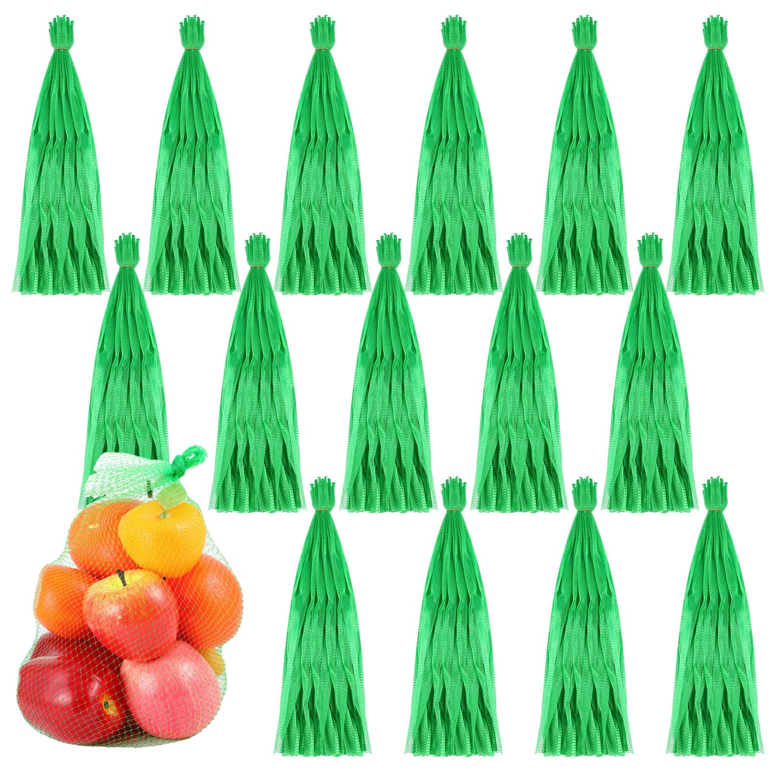 Windyun 1500 Pcs Reusable Mesh Nylon Netting Bulk, 20 Inch, Green
