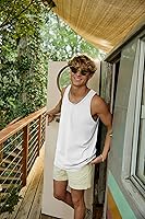 Vista 6 de Hanes Camiseta sin mangas Originals de mezcla triple para hombre, Camisetas sin mangas ligeras para hombre, Camiseta tipo tank sin mangas
