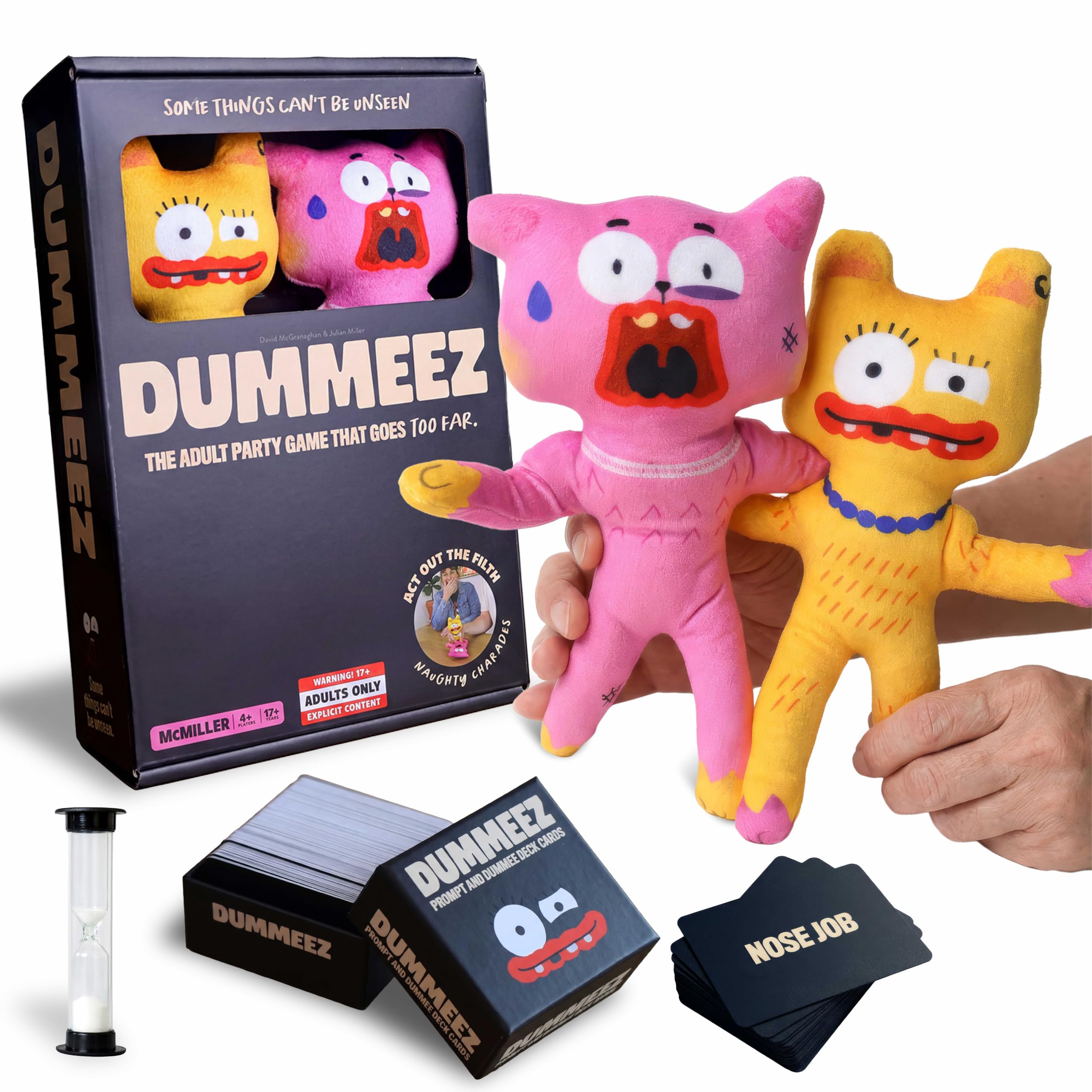 MCMILLER ENTERTAINMENT DUMMEEZ Naughty Adult Party Game – Drinking Game, 4-16 Players, 18+