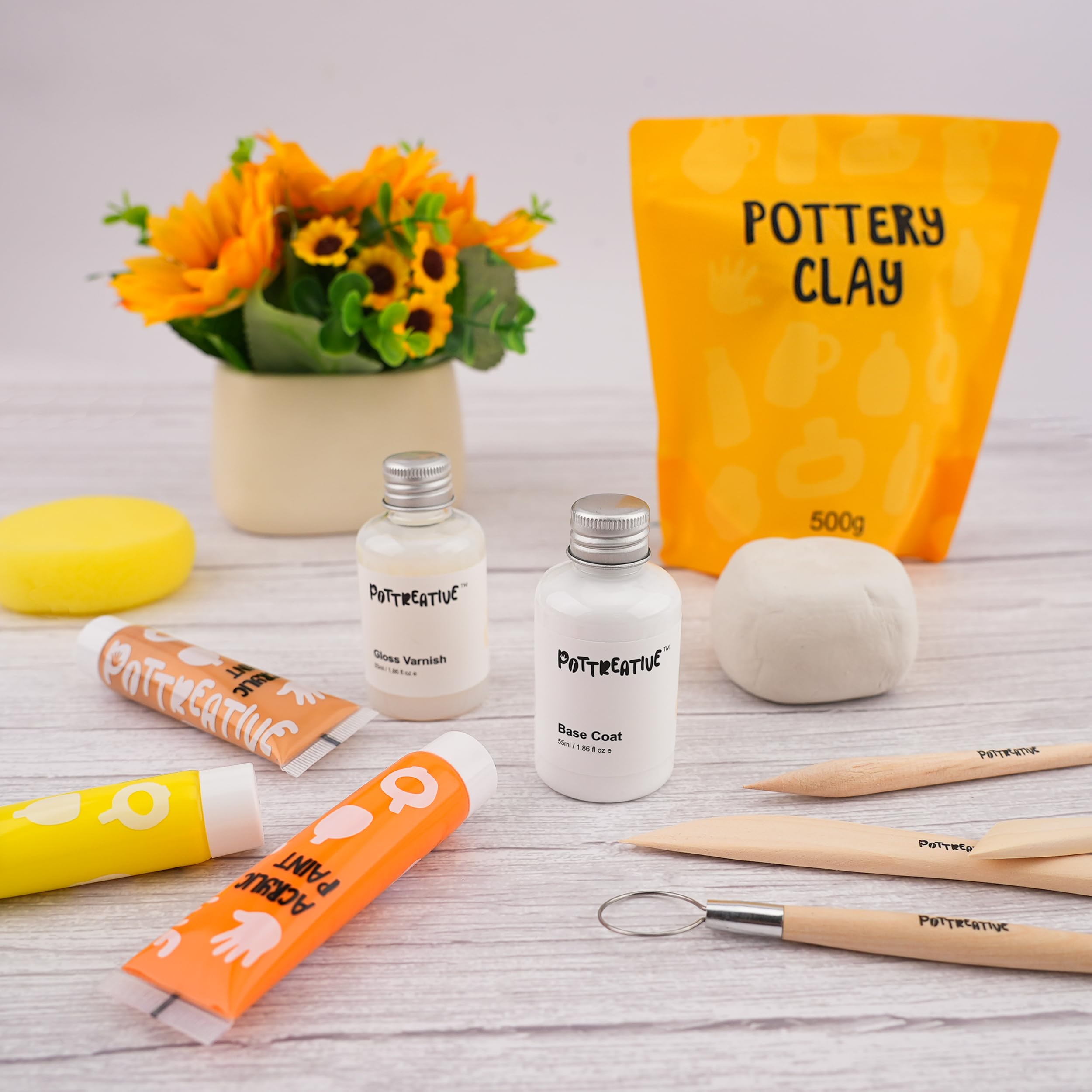 Air Dry Clay Pottery Kit - Beginner Pottery -6