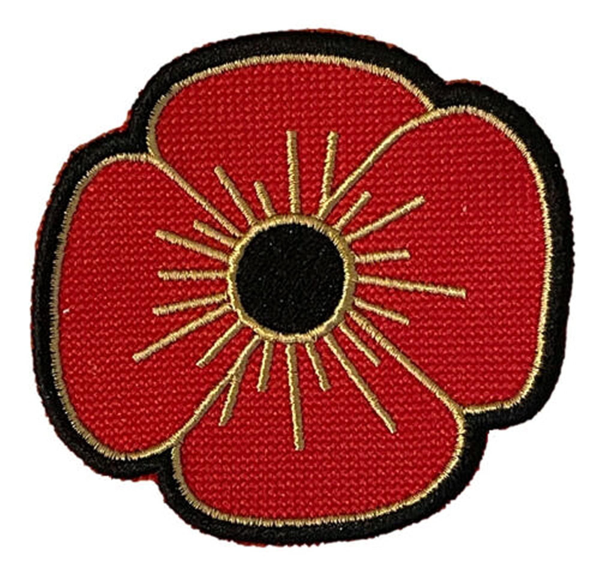 Smartbadge® Embroidered Lest We Forget Remembrance Sew on or Iron on Patch Badge (A)