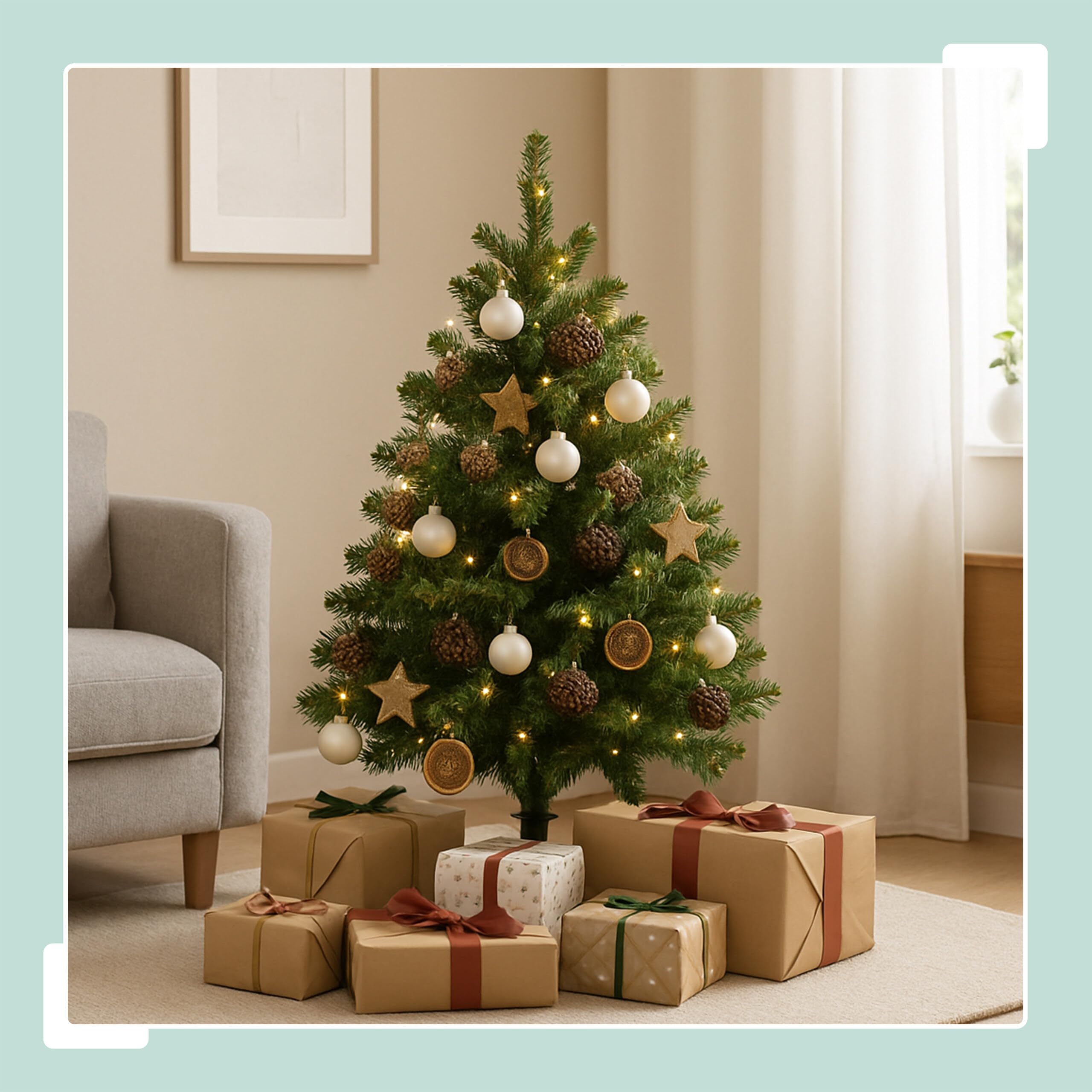 Arbre de Noël Artificiel Relaxdays, 150 cm, Aiguilles en PVC, Support en Bois, Sac de Rangement, Sapin Vert Naturel