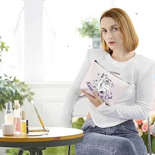 Miniatura 4 de BLUPARK Regalo inspirado en álbumes, bolsa de maquillaje para amantes de los gatos, mercancía para cantantes, bolsa de cosméticos inspirada en el